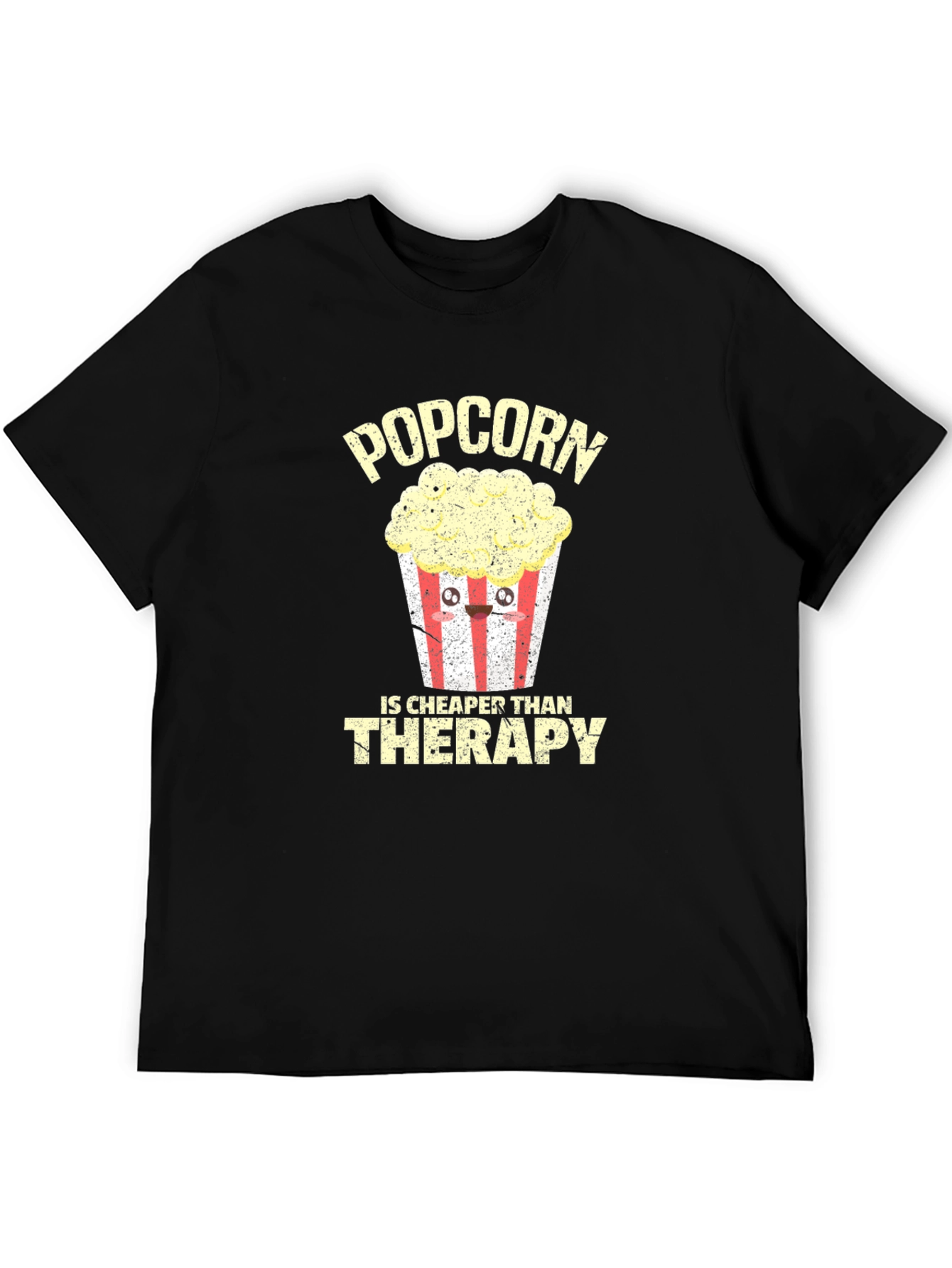 Popcorn Cheaper Than Therapy Graphic Tee