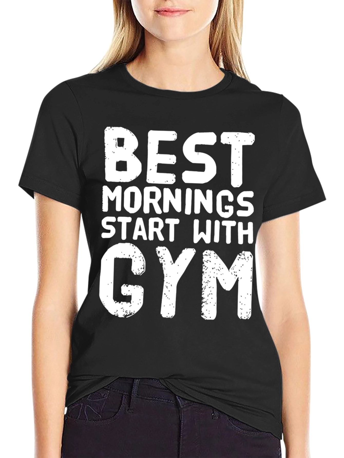 Best Mornings Gym T-Shirt - Black