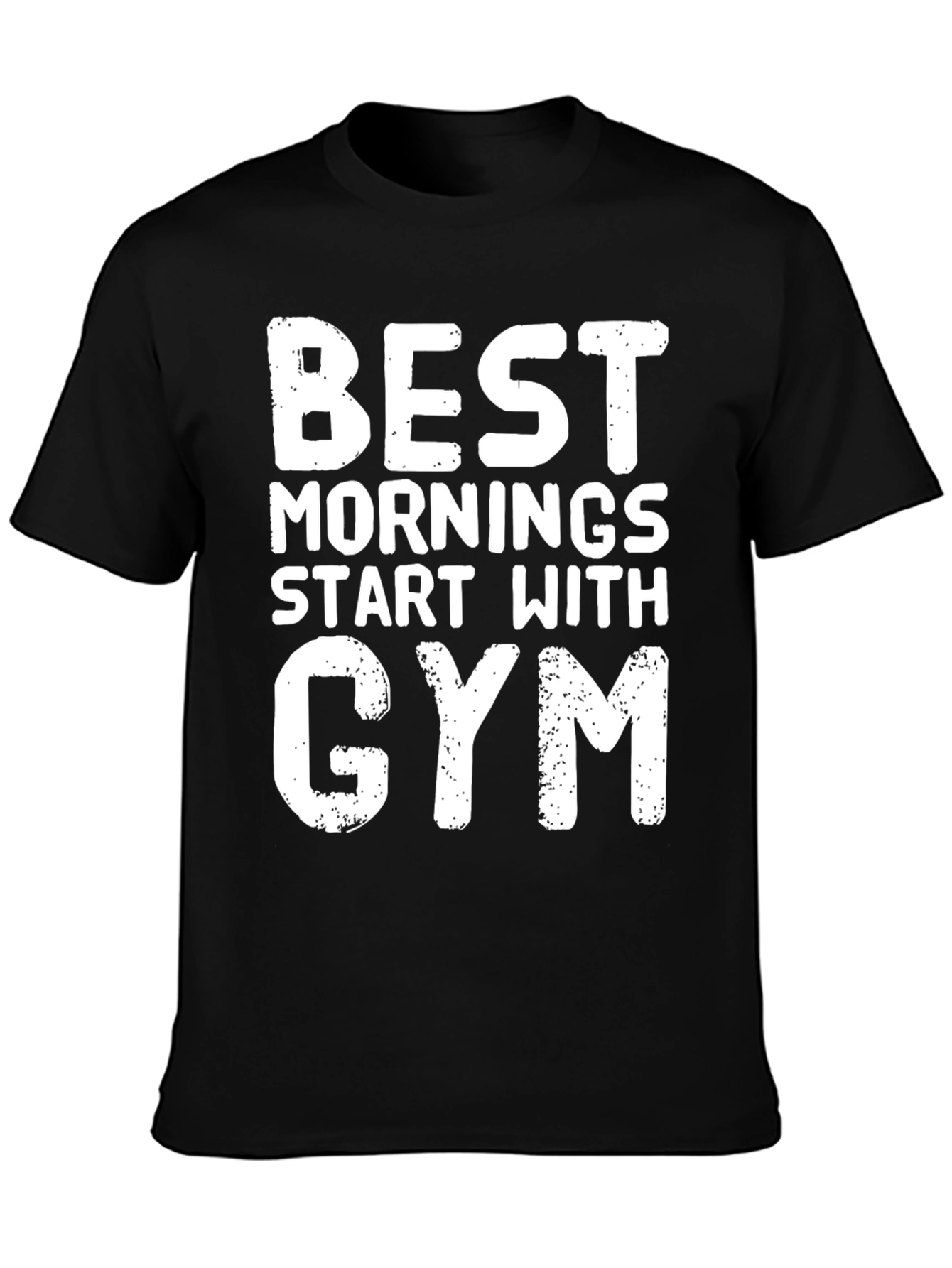 Best Mornings Gym T-Shirt - Black