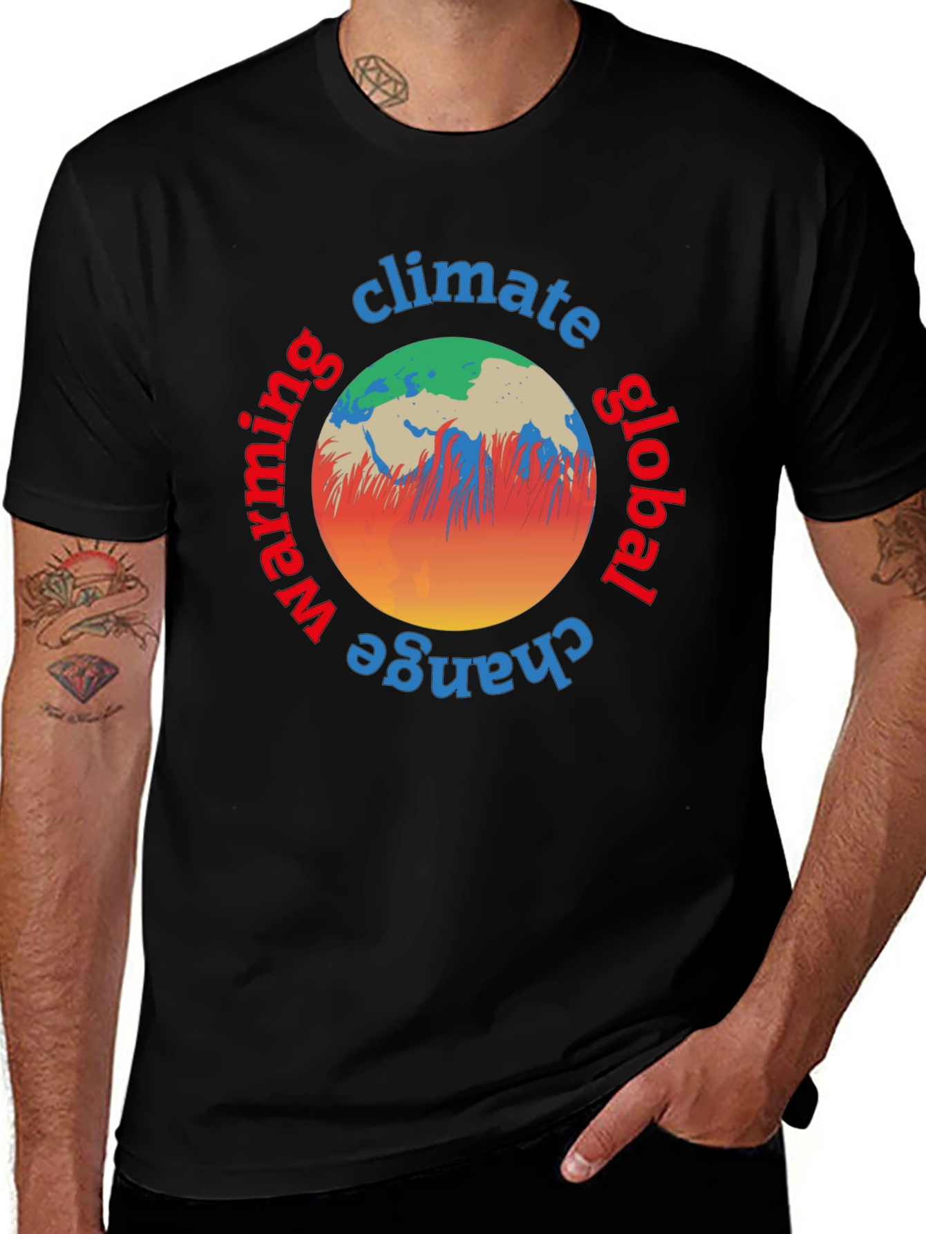 Global Warming Climate Change Graphic Tee