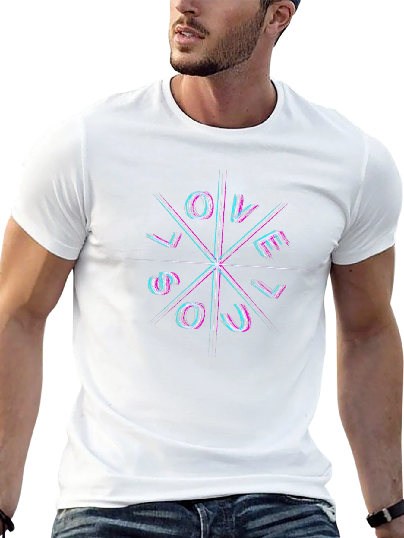 Love Soul Graphic Tee - Modern Artistic Design