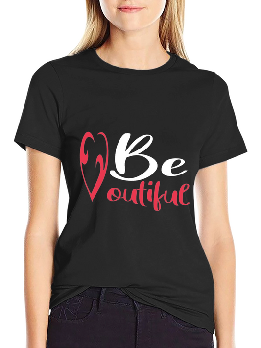 Be-outiful Black Graphic T-Shirt
