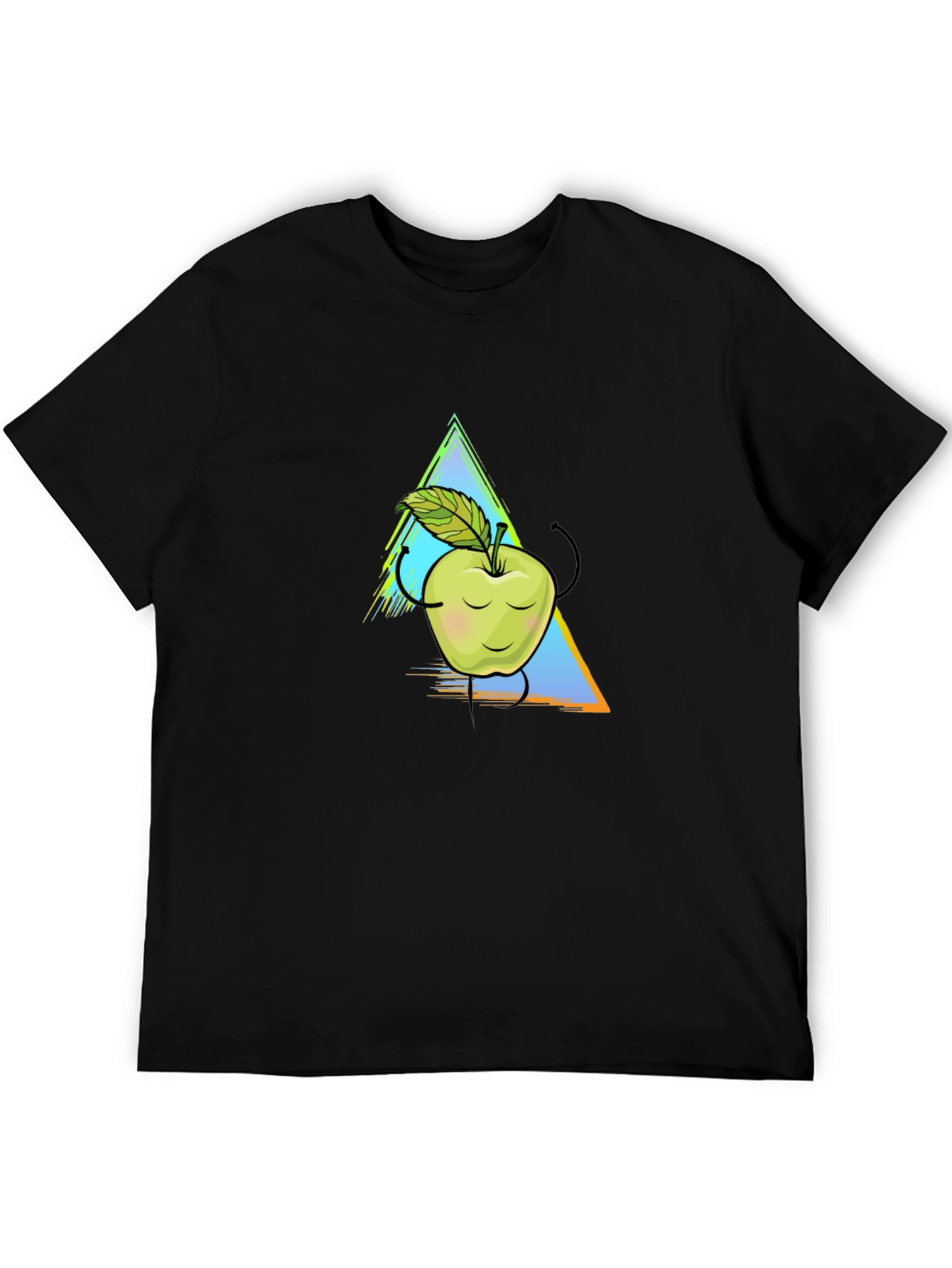 Apple Graphic Tee - Unisex Black T-Shirt