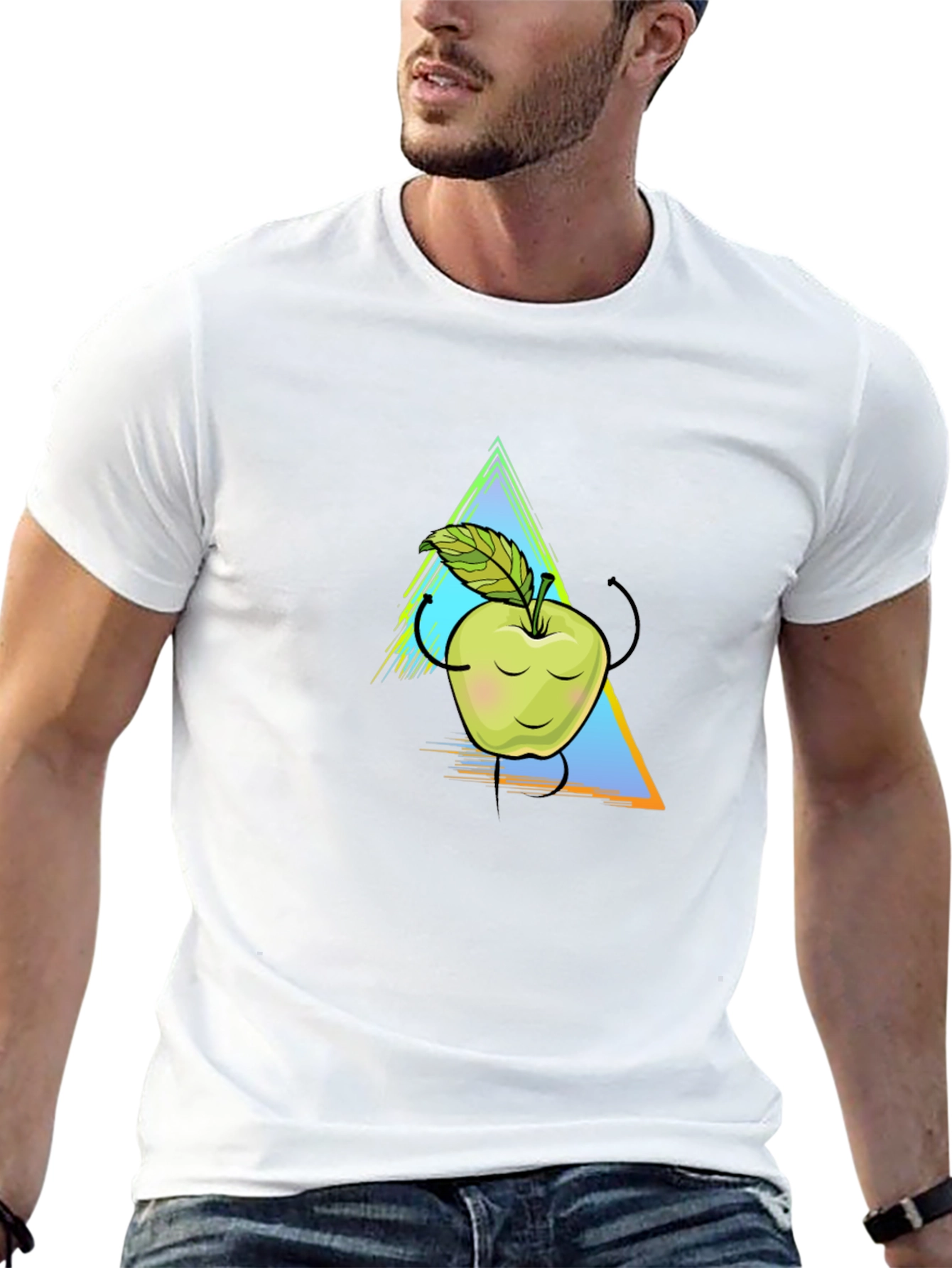 Apple Graphic Tee - Unisex Black T-Shirt
