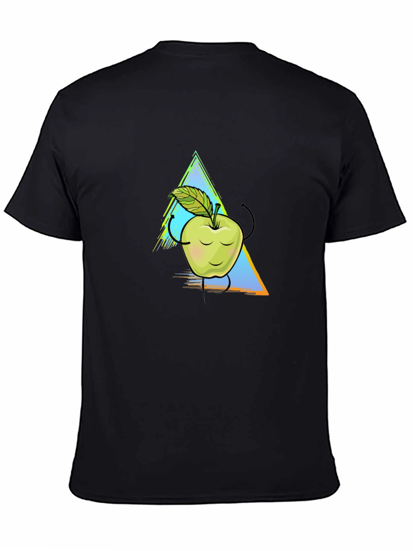 Apple Graphic Tee - Unisex Black T-Shirt