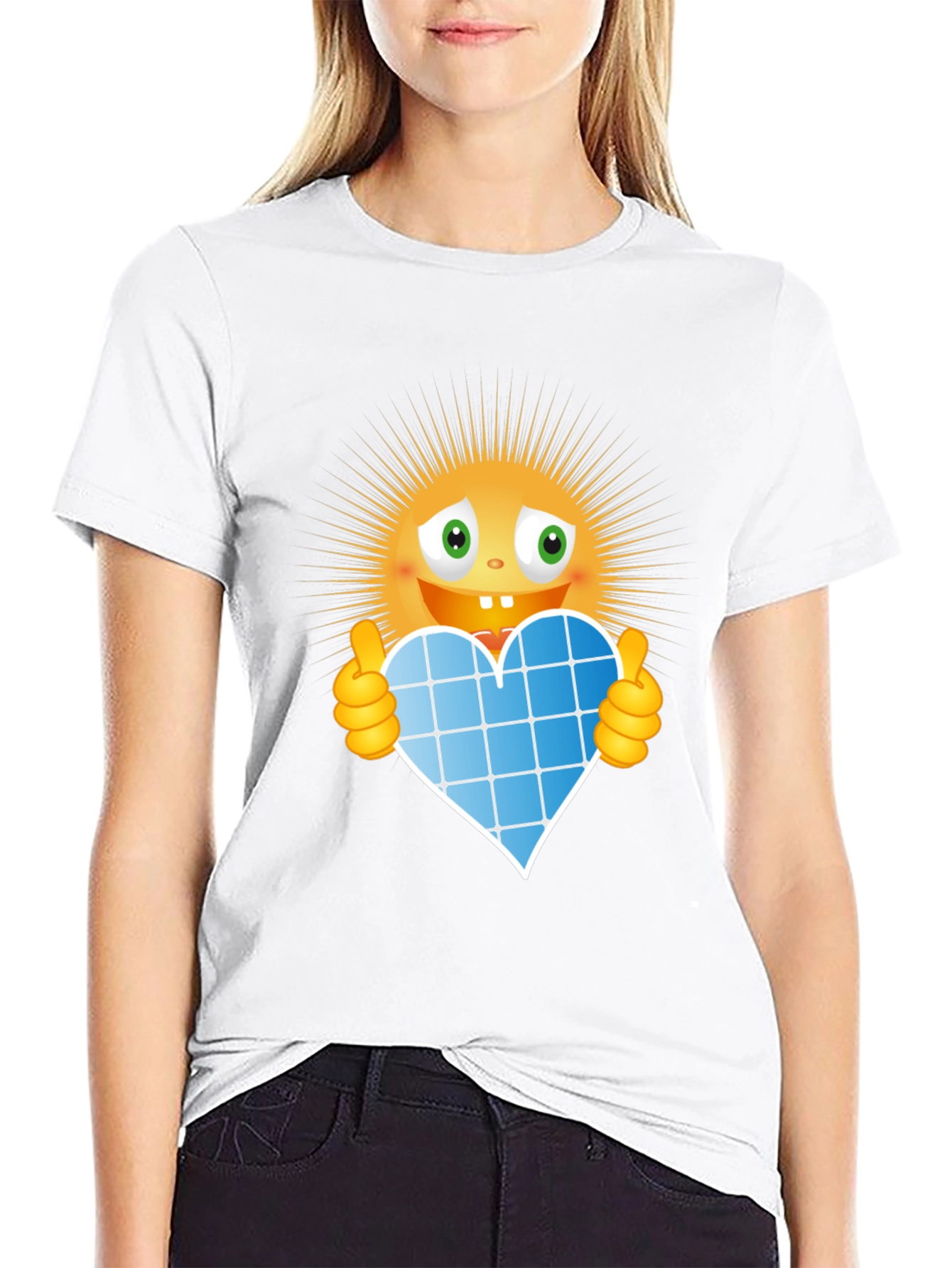 Eco-Friendly Solar Heart Graphic Tee