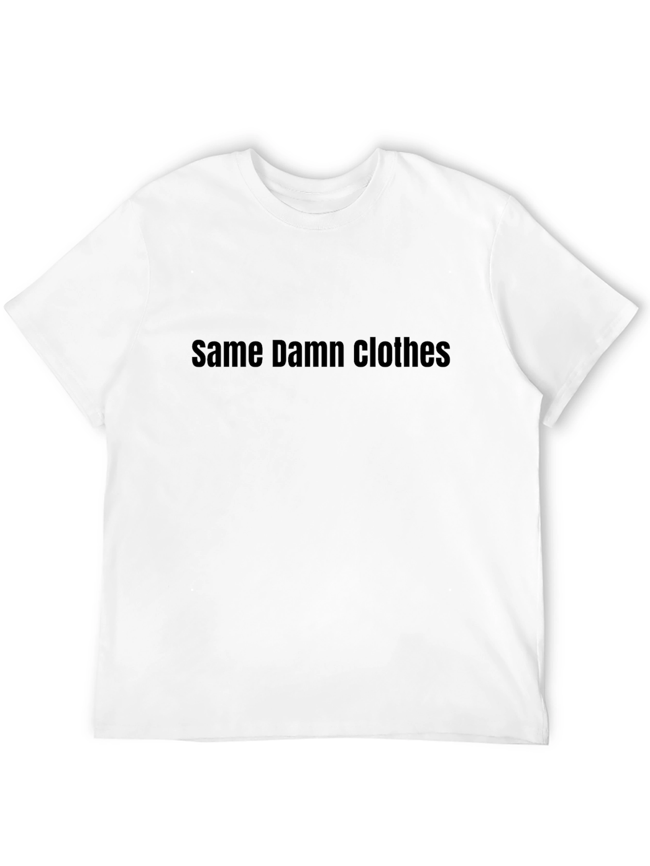 Same Damn Clothes Graphic Tee - Mens Black T-Shirt
