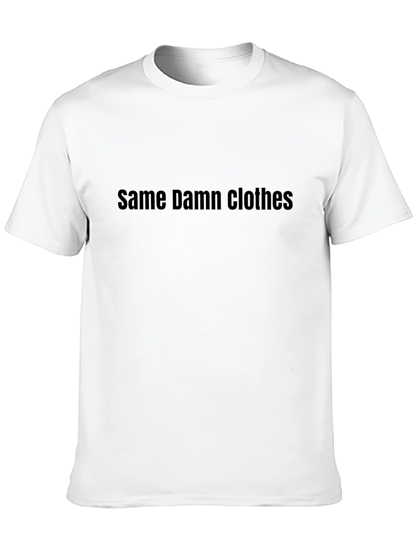 Same Damn Clothes Graphic Tee - Mens Black T-Shirt