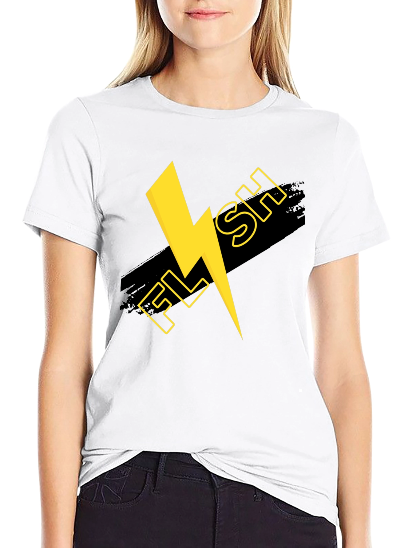 Flash Graphic T-Shirt - Lightning Bolt Design