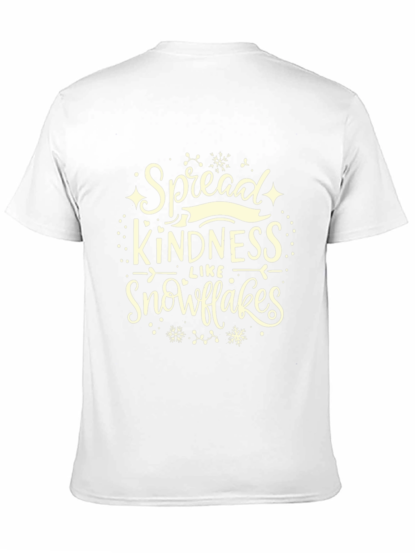Spread Kindness Like Snowflakes Black T-Shirt