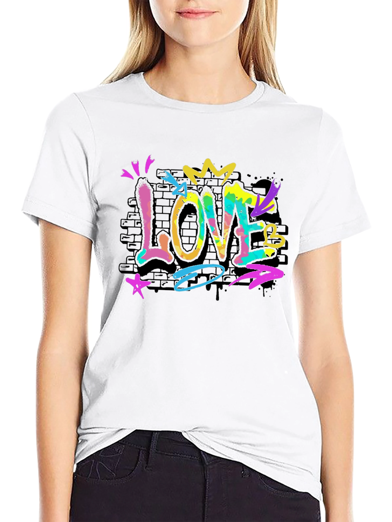 Graffiti Love Tee - Artistic Streetwear