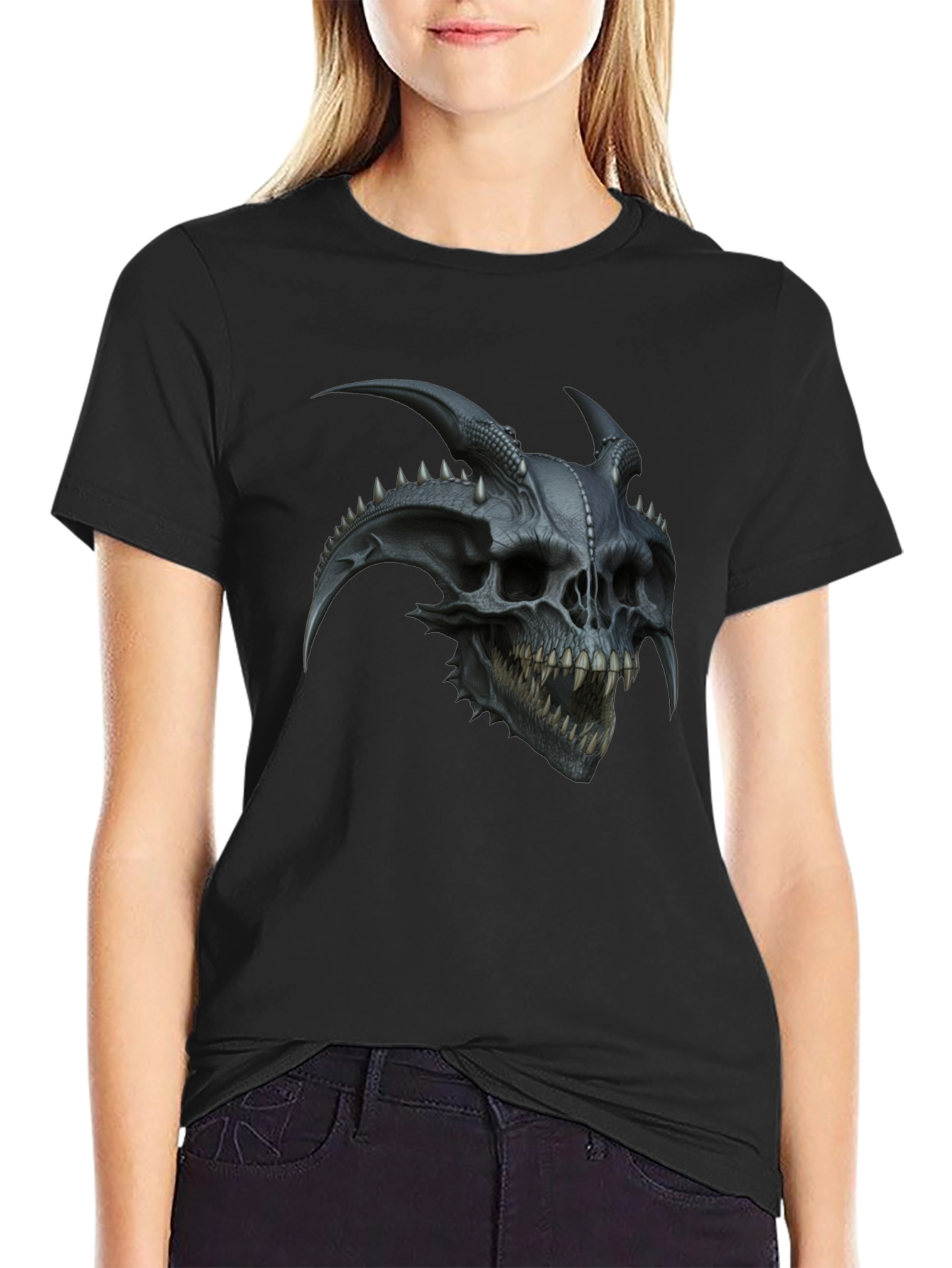 Skull Demon Graphic Tee - Dark & Edgy