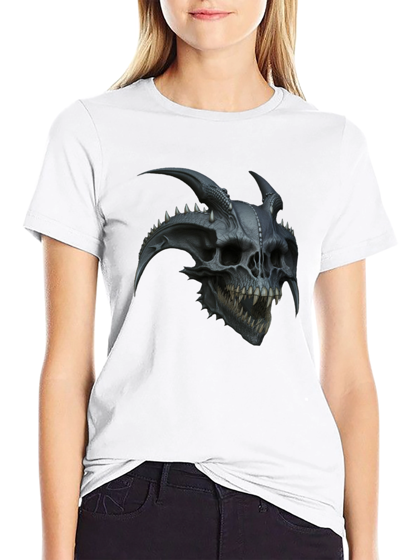 Skull Demon Graphic Tee - Dark & Edgy