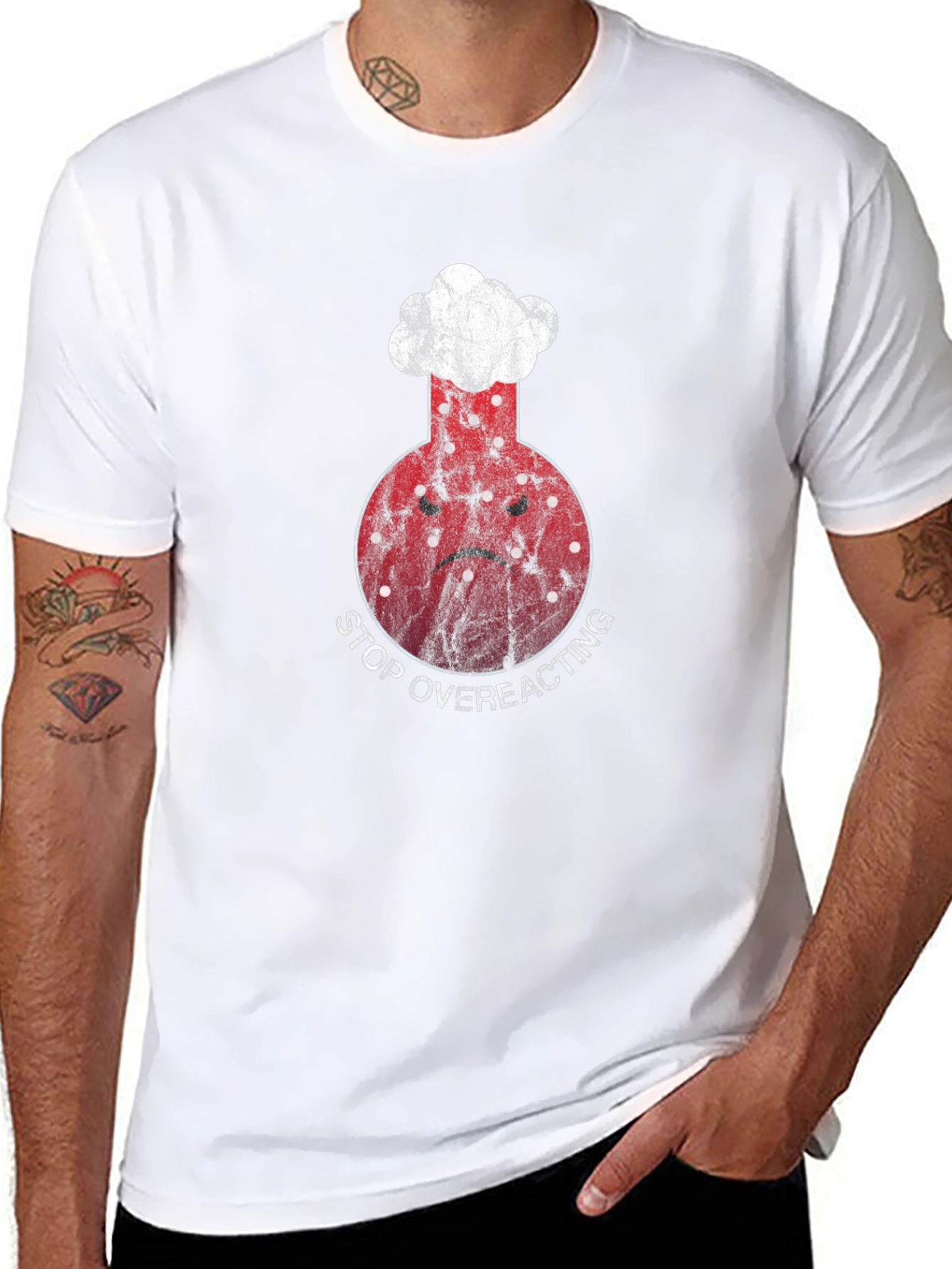 Stop Overreacting Science T-Shirt