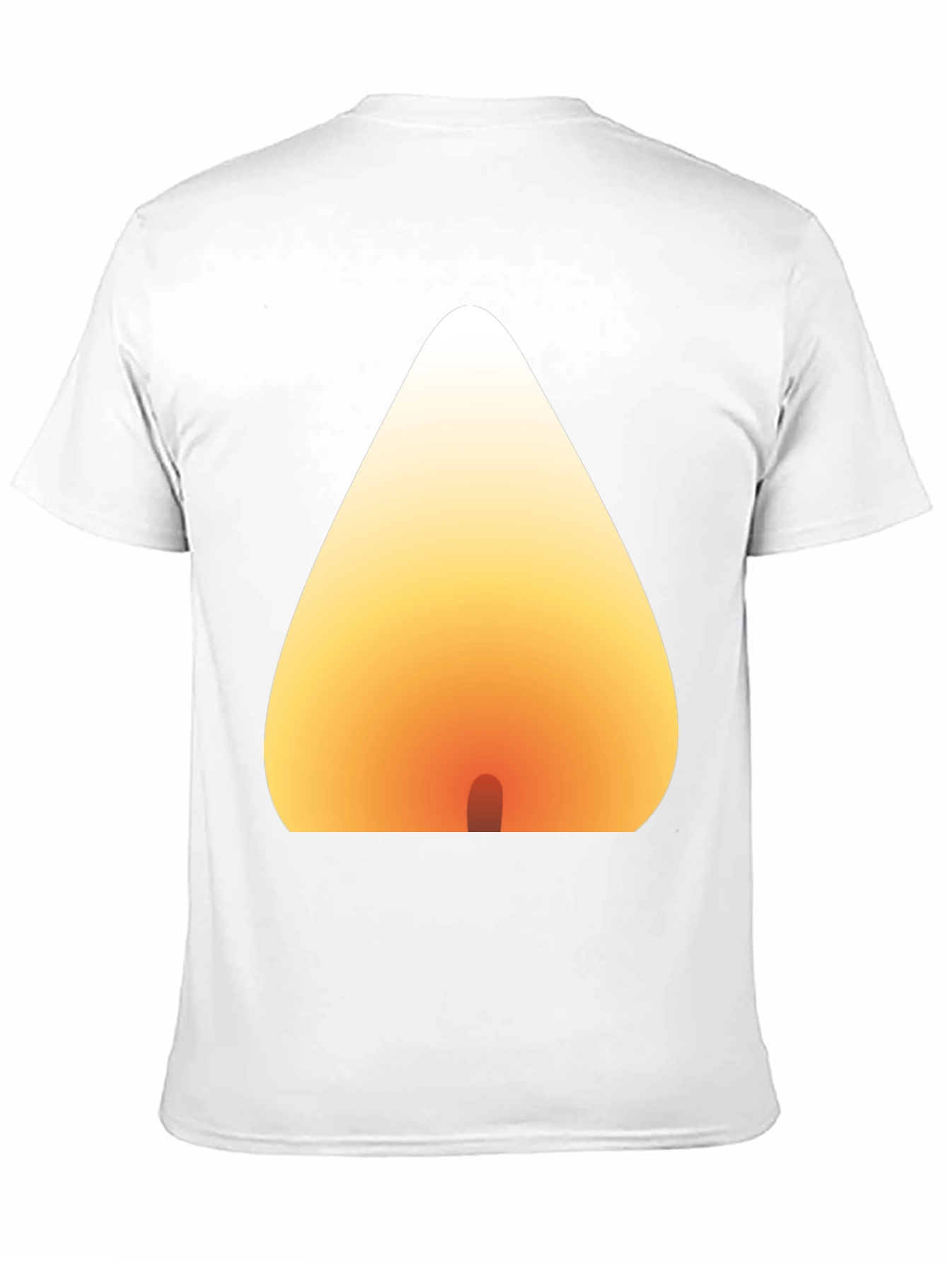 Candle Flame Graphic Tee - Soft Cotton Blend