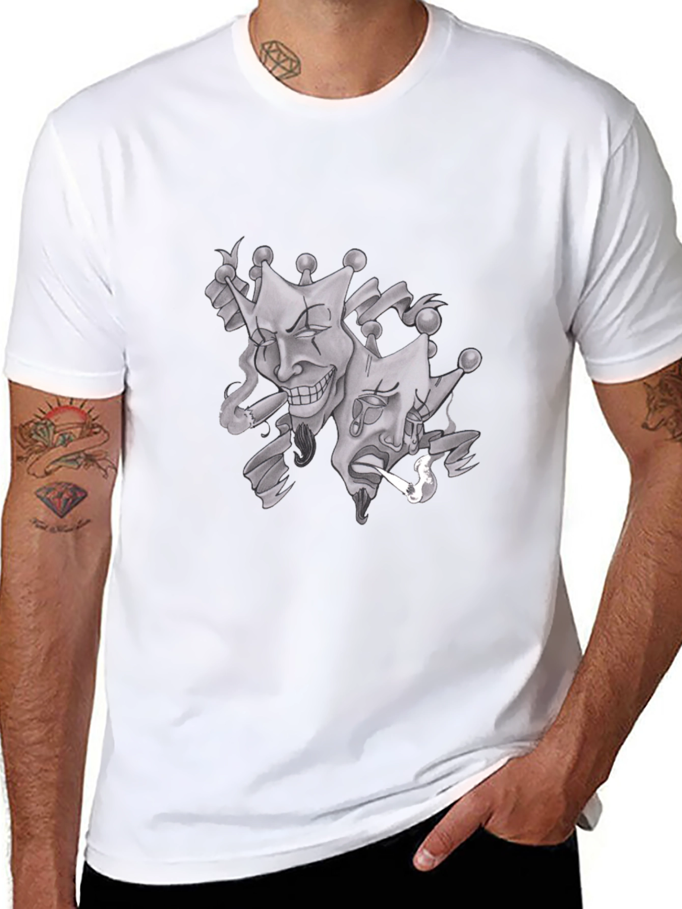 Drama Mask Graphic T-Shirt
