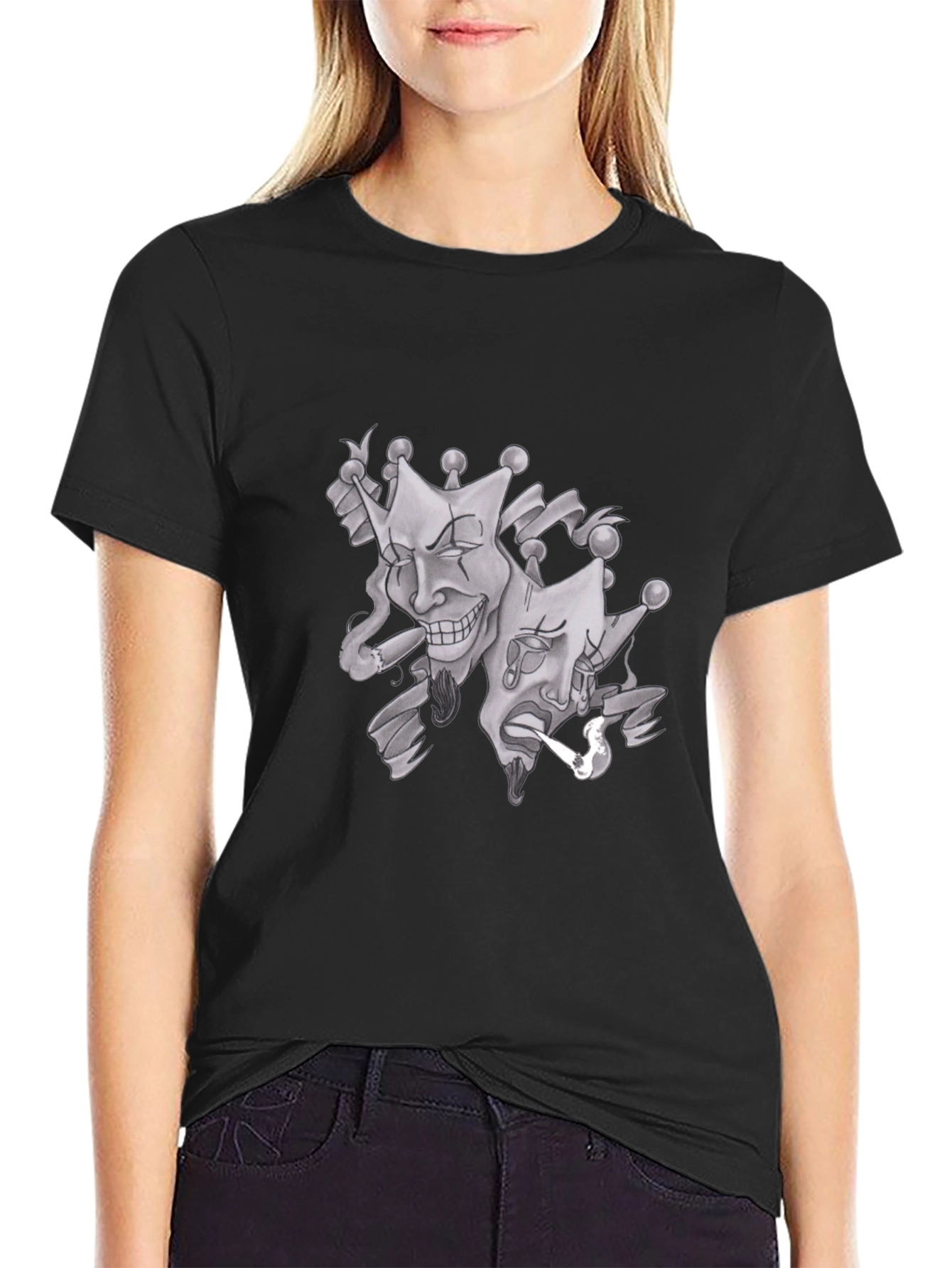 Drama Mask Graphic T-Shirt