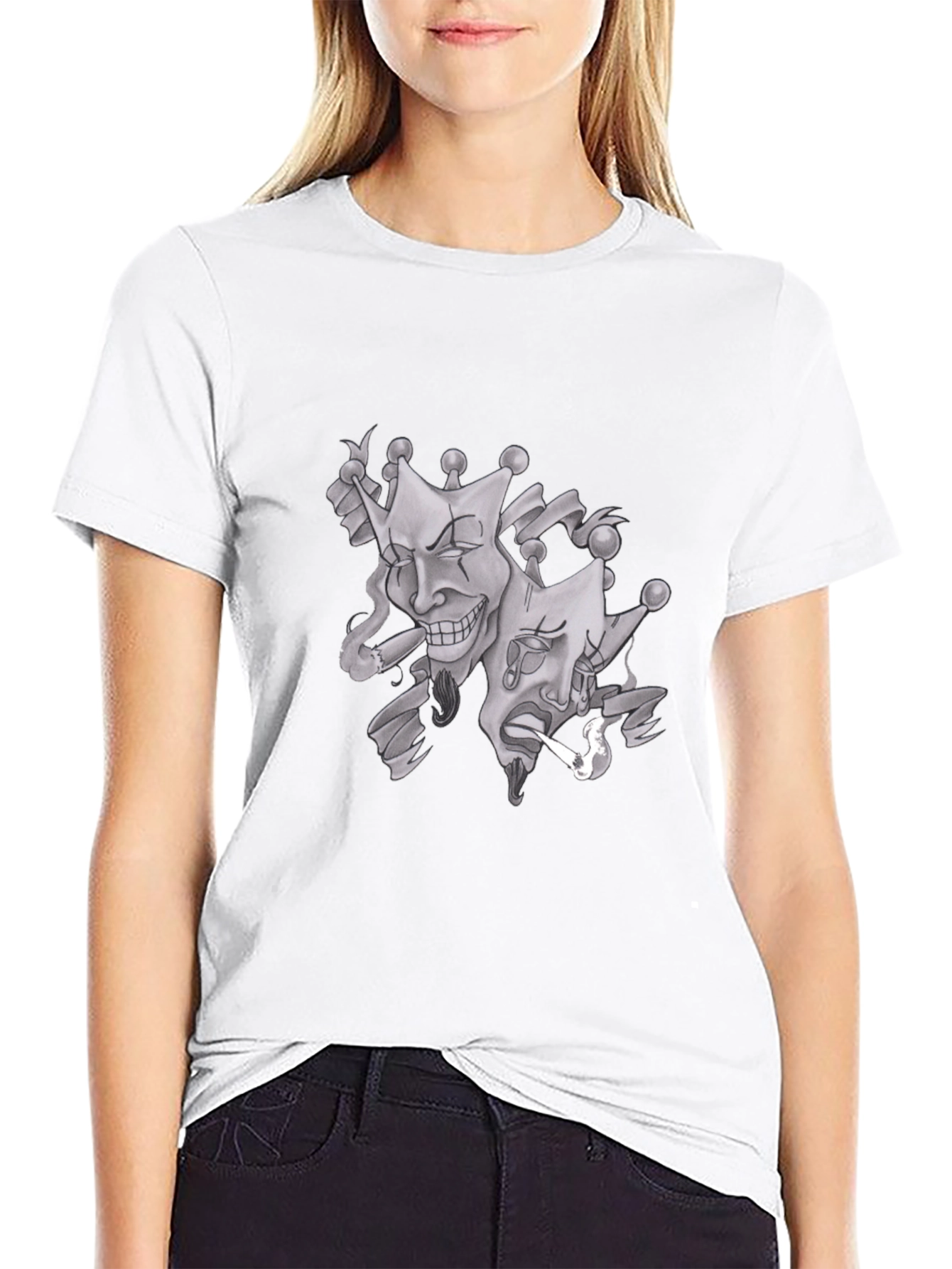 Drama Mask Graphic T-Shirt