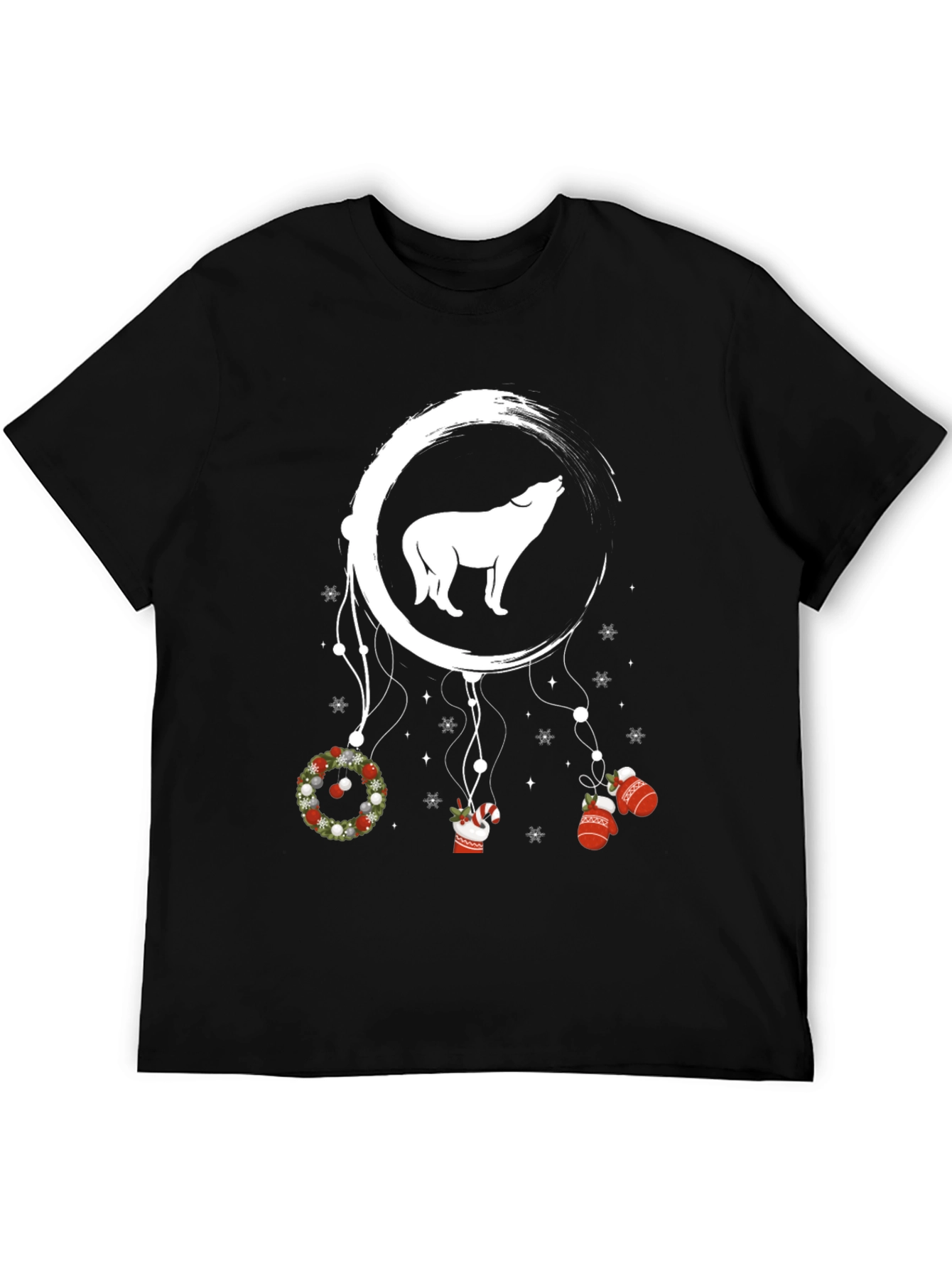 Wolf Dreamcatcher Christmas T-Shirt