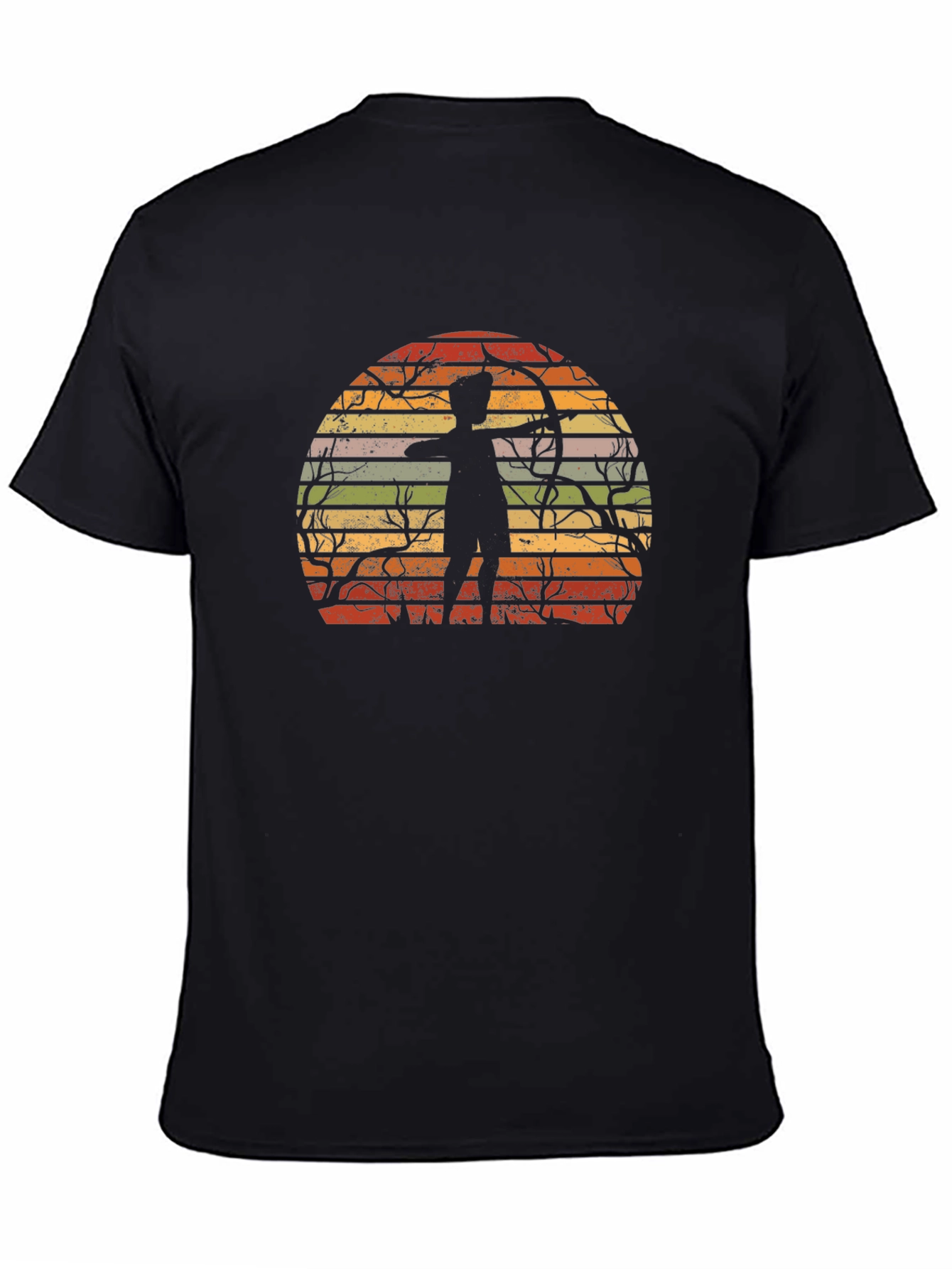 Archery Sunset Graphic Tee - Retro Style