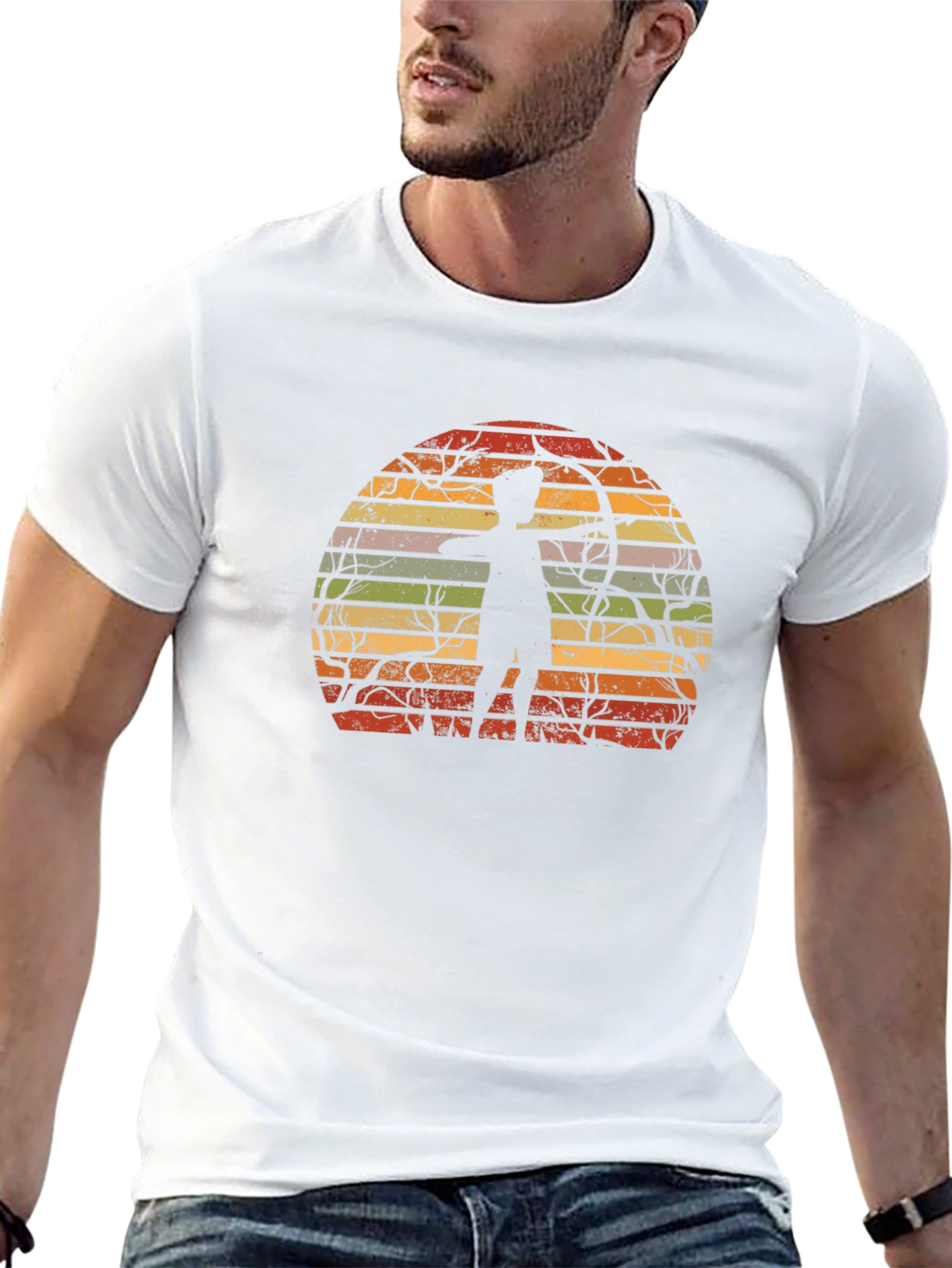 Archery Sunset Graphic Tee - Retro Style