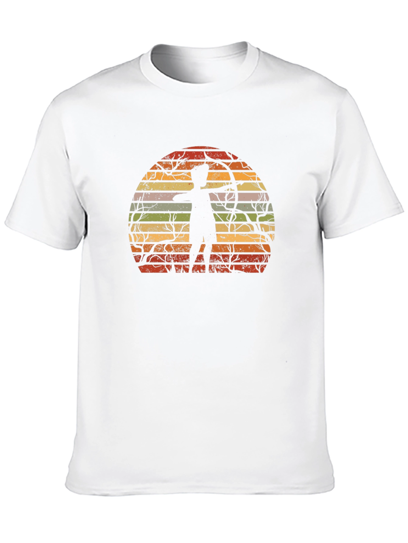 Archery Sunset Graphic Tee - Retro Style