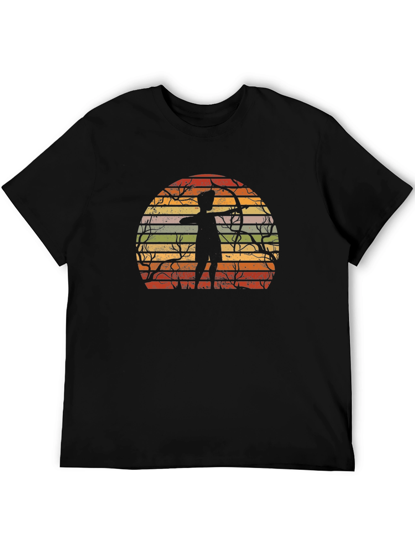 Archery Sunset Graphic Tee - Retro Style