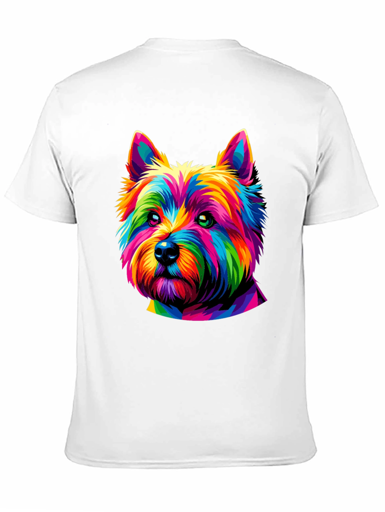 Rainbow Dog Graphic Tee - Mens Black T-Shirt