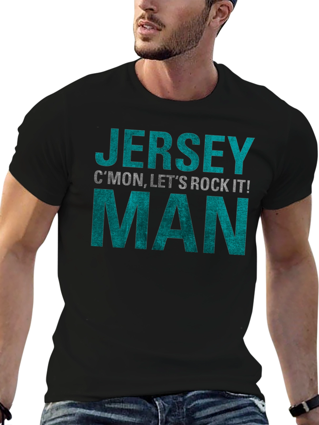 Jersey Man T-Shirt - Cmon Lets Rock It!