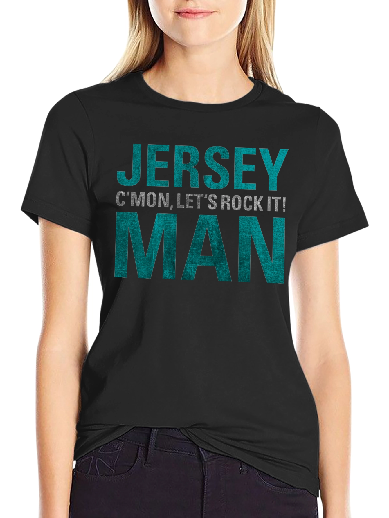 Jersey Man T-Shirt - Cmon Lets Rock It!