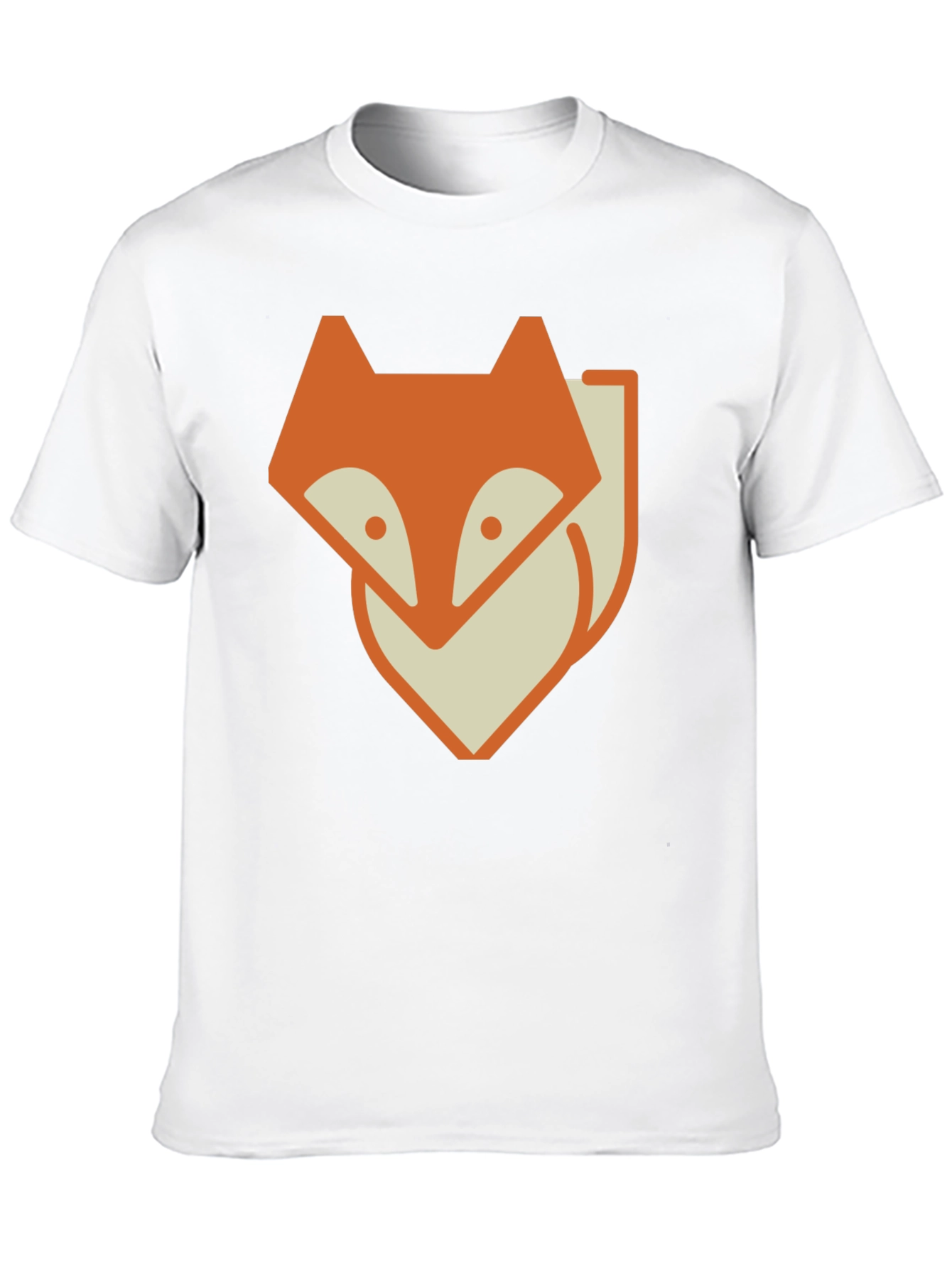 Fox Graphic Print Tee - Stylish Black T-Shirt