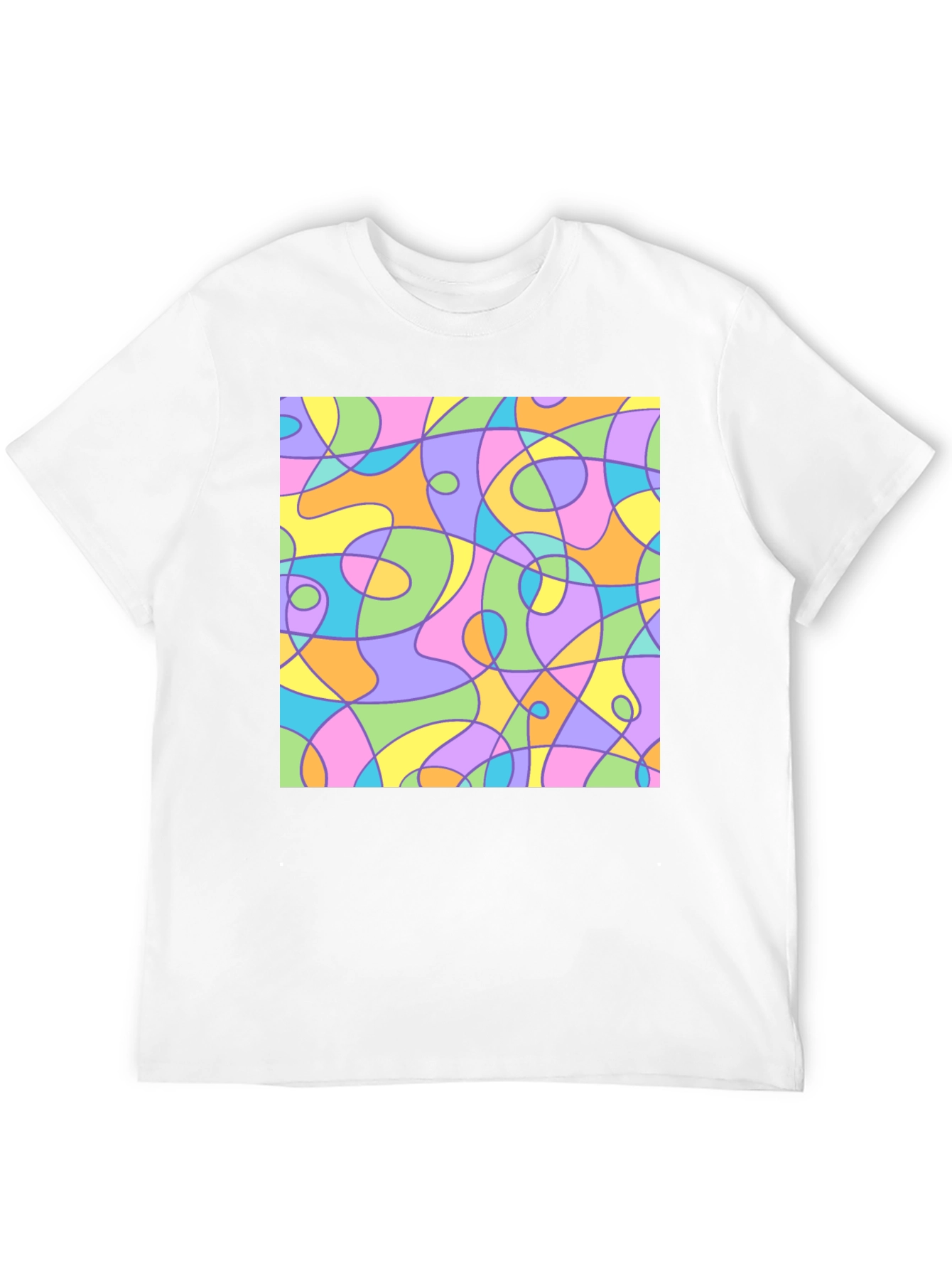 Abstract Art Black T-Shirt