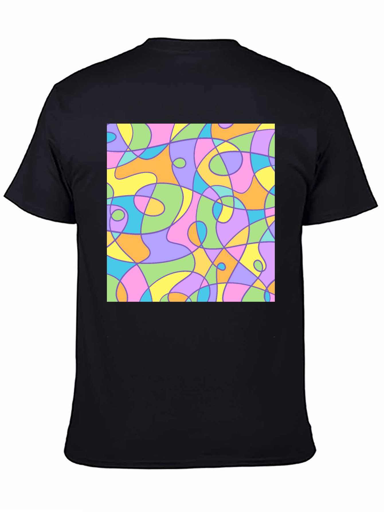 Abstract Art Black T-Shirt