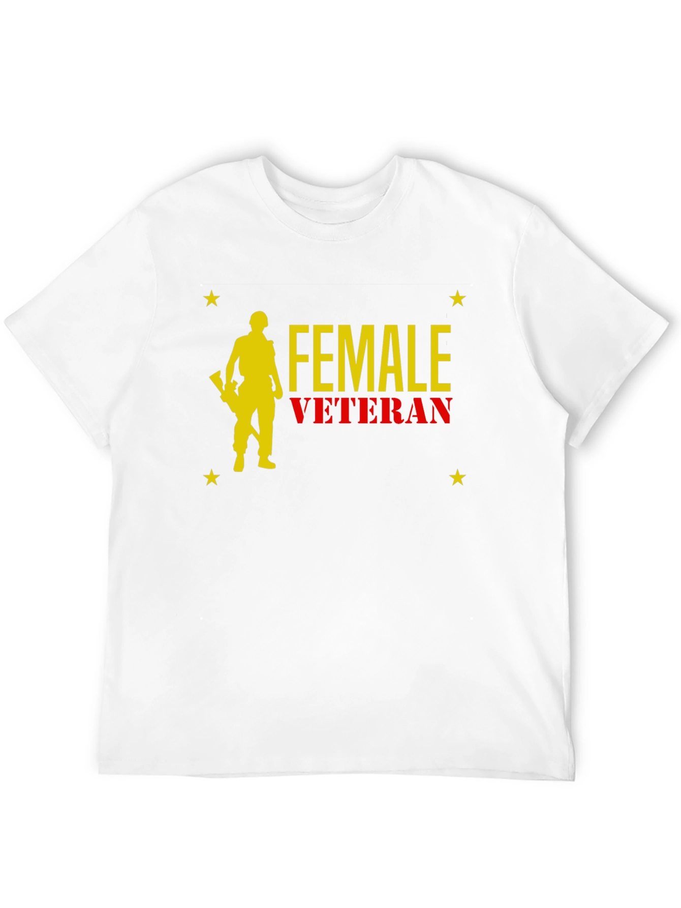 Female Veteran Graphic T-Shirt - Black