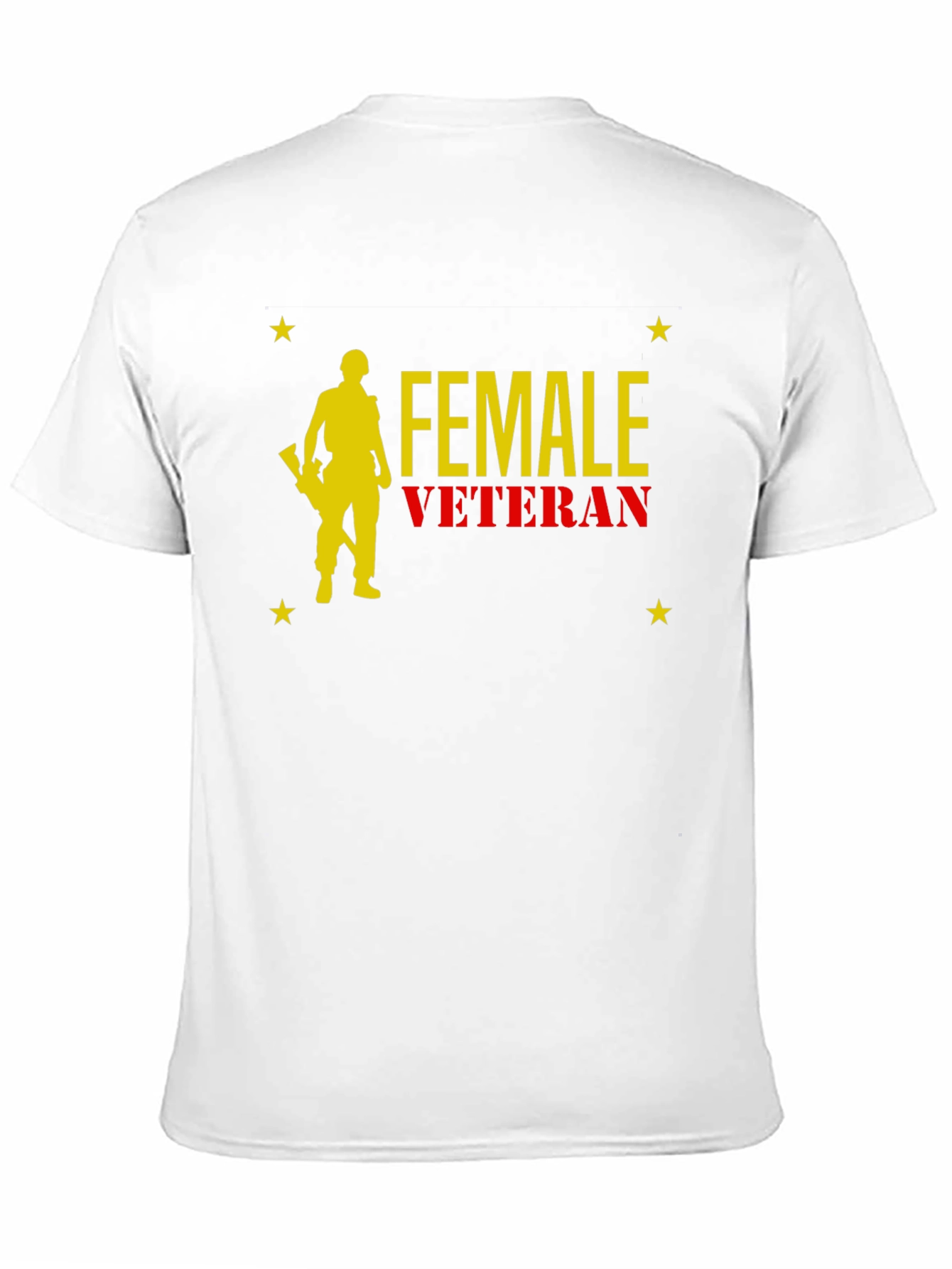 Female Veteran Graphic T-Shirt - Black