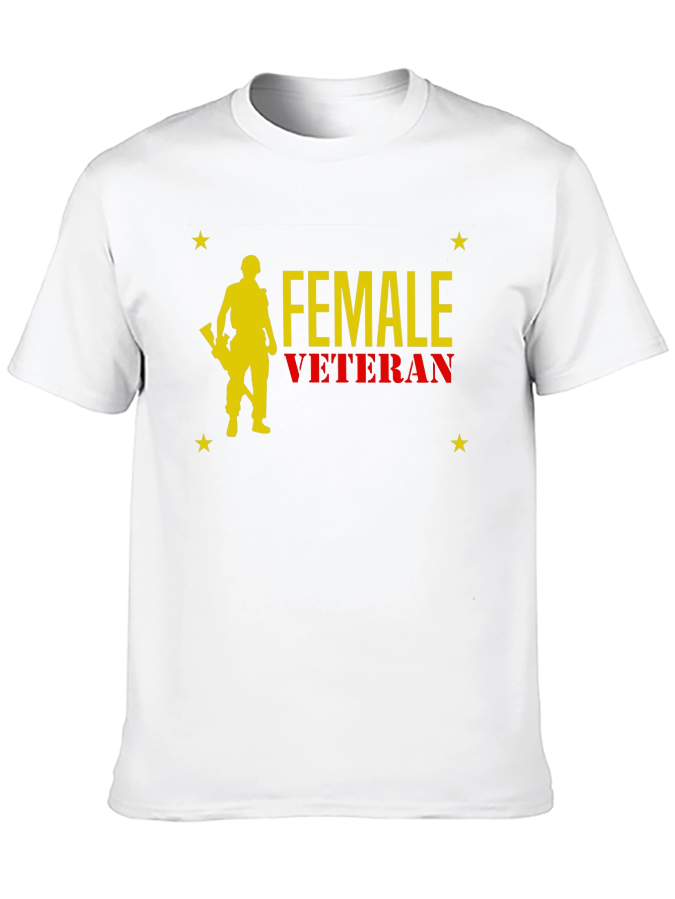 Female Veteran Graphic T-Shirt - Black