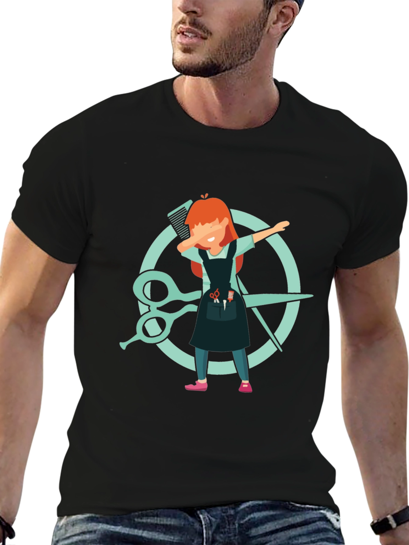 Barber Dab T-Shirt - Hair Stylist Tee