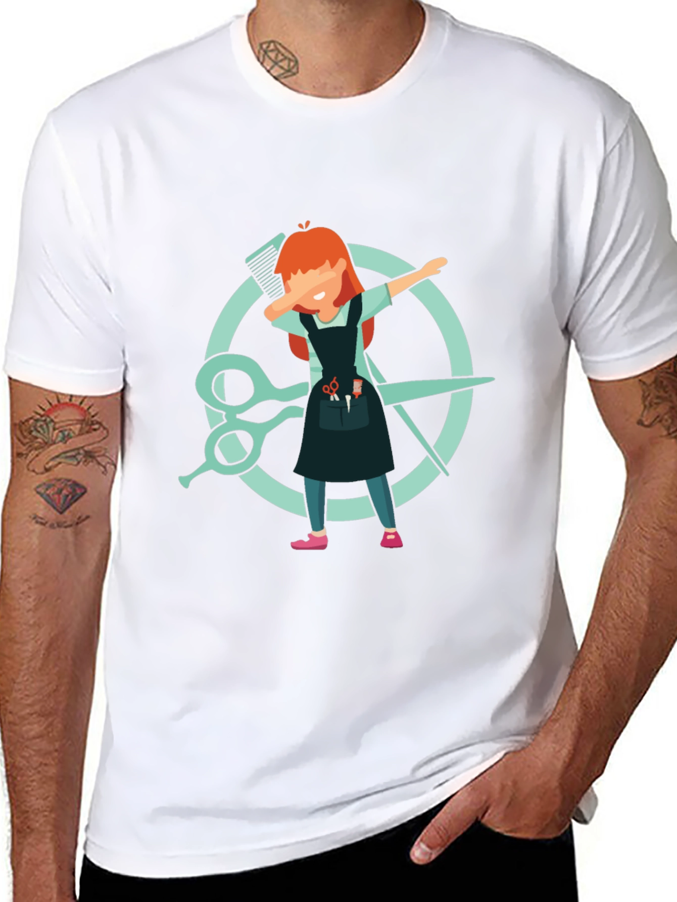 Barber Dab T-Shirt - Hair Stylist Tee