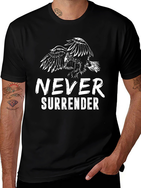 Never Surrender Eagle Graphic T-Shirt