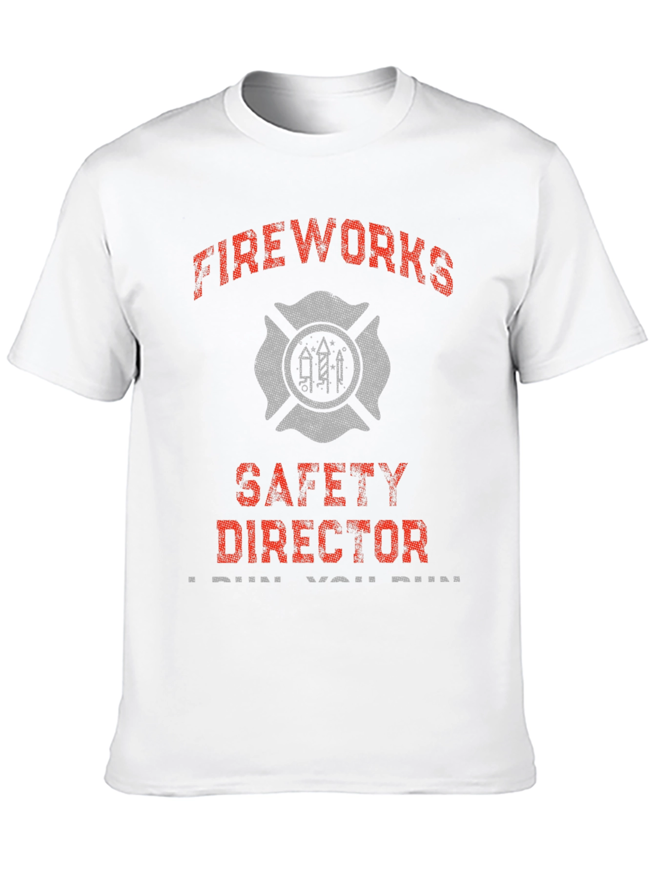 Fireworks Safety Director Novelty Graphic T-Shirt