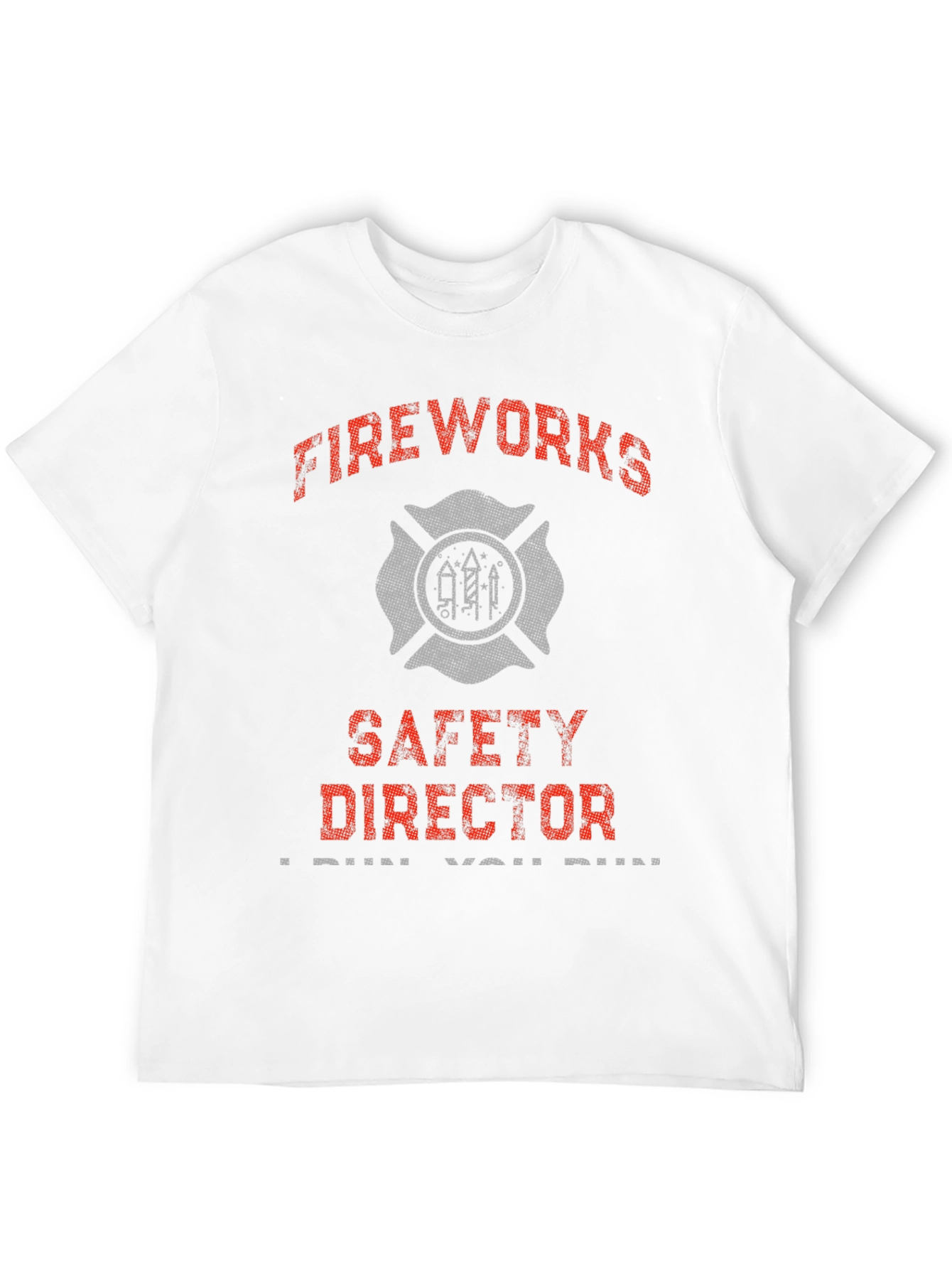 Fireworks Safety Director Novelty Graphic T-Shirt