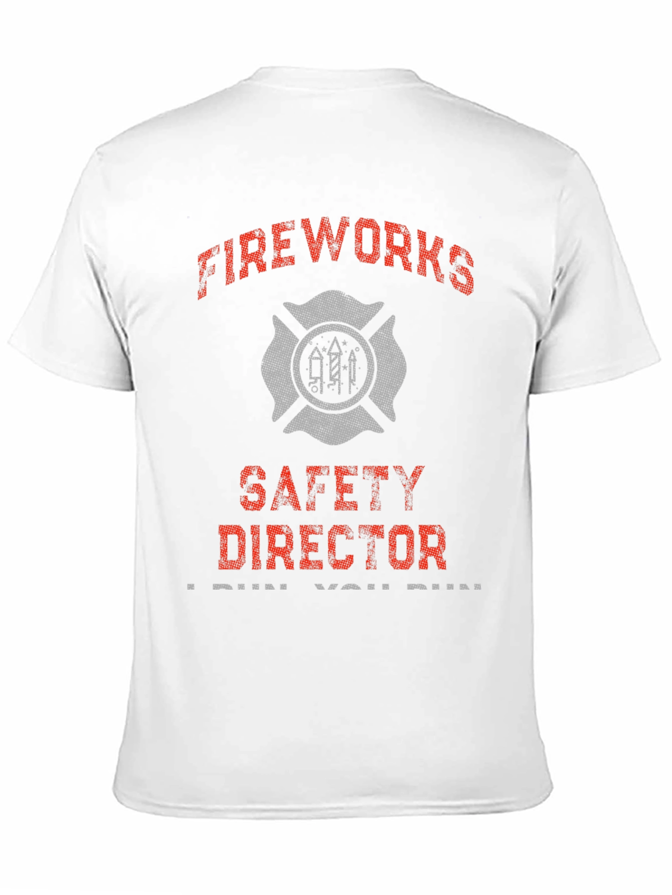 Fireworks Safety Director Novelty Graphic T-Shirt