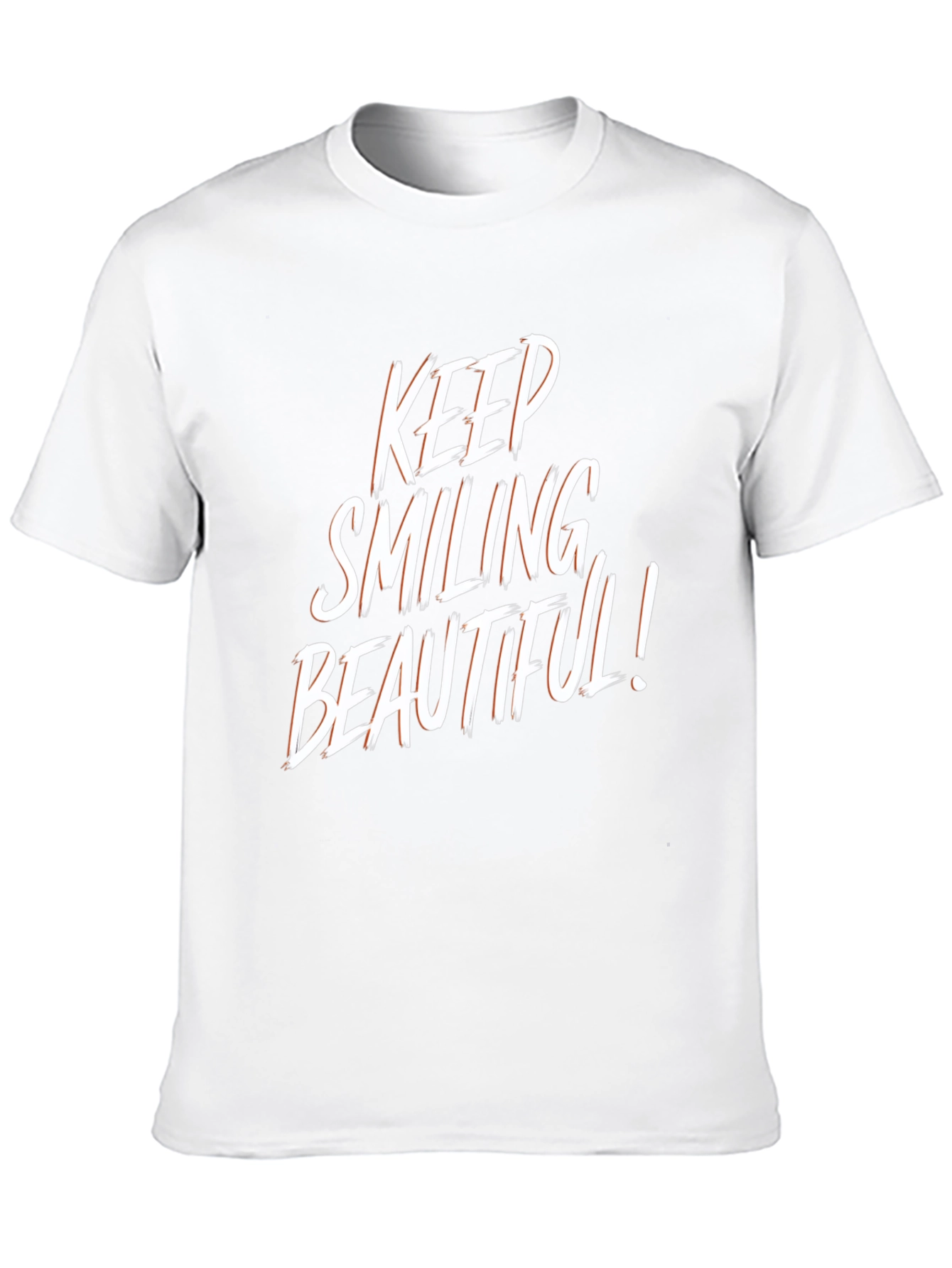 Keep Smiling Beautiful Graphic Tee - Mens Black T-Shirt