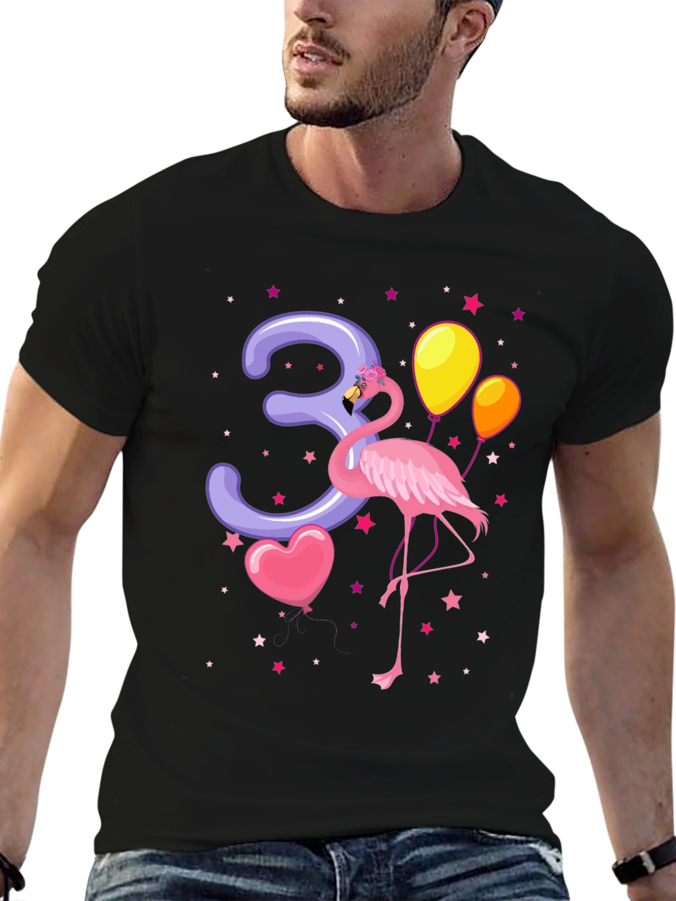 Flamingo Birthday T-Shirt - 3rd Birthday