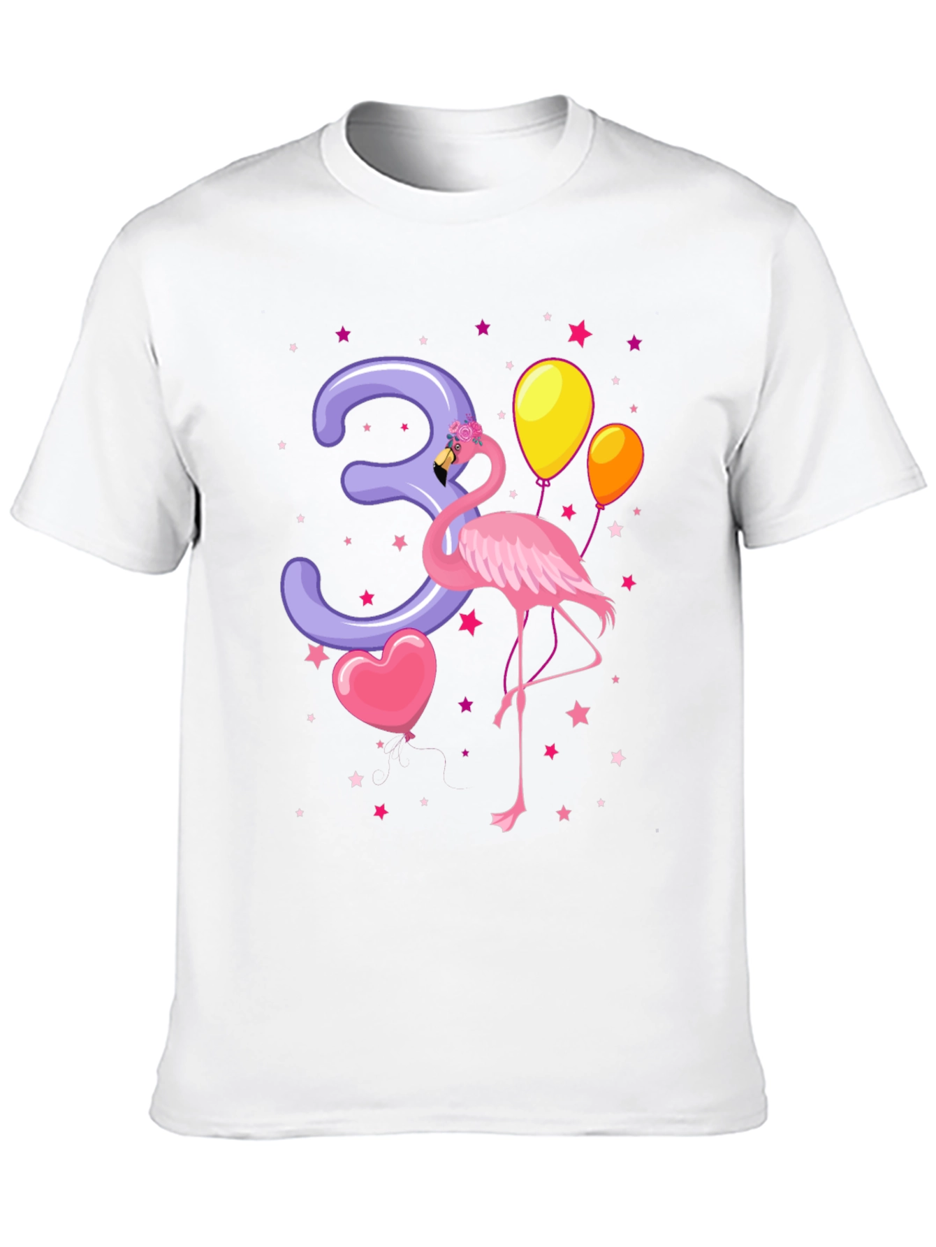 Flamingo Birthday T-Shirt - 3rd Birthday