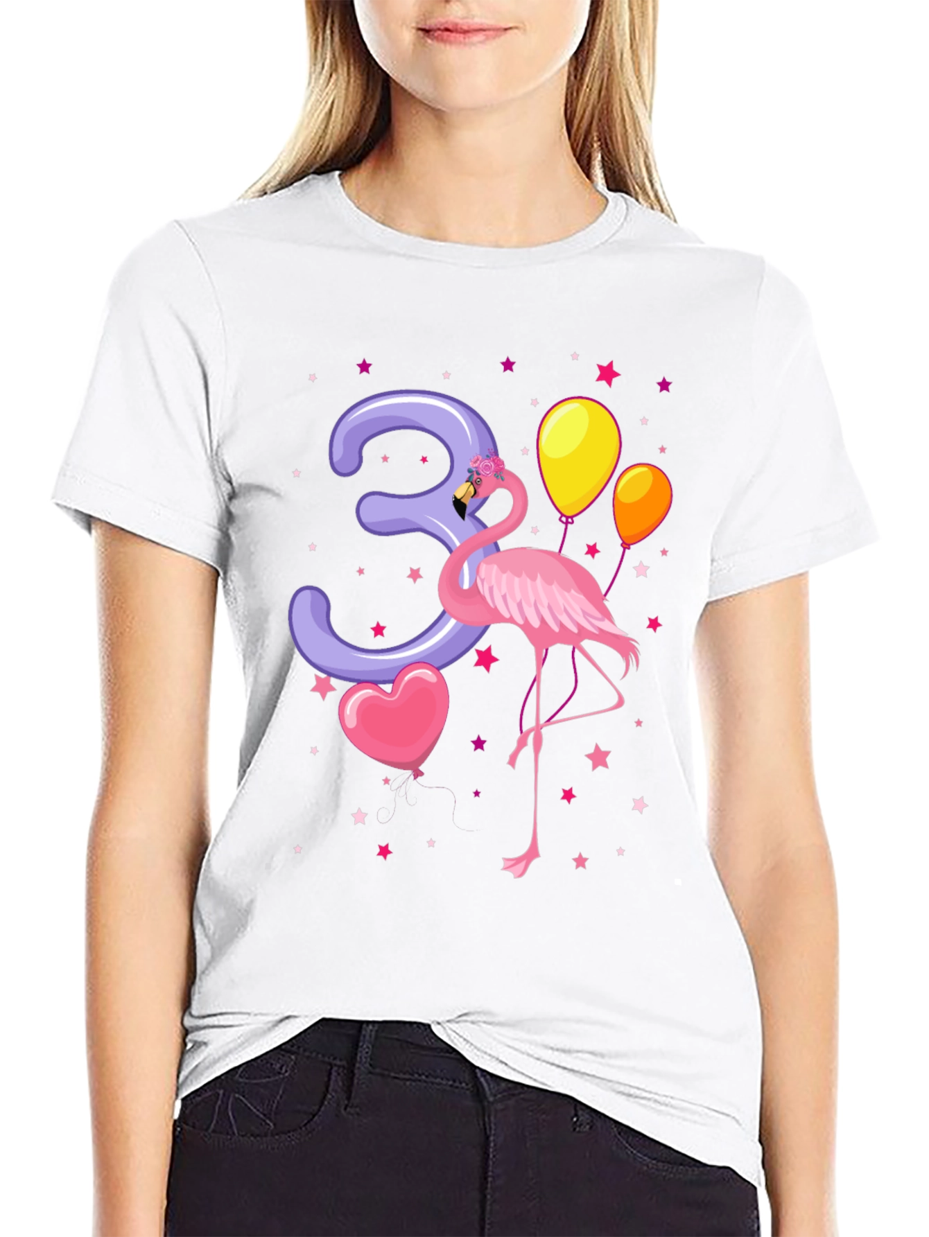 Flamingo Birthday T-Shirt - 3rd Birthday