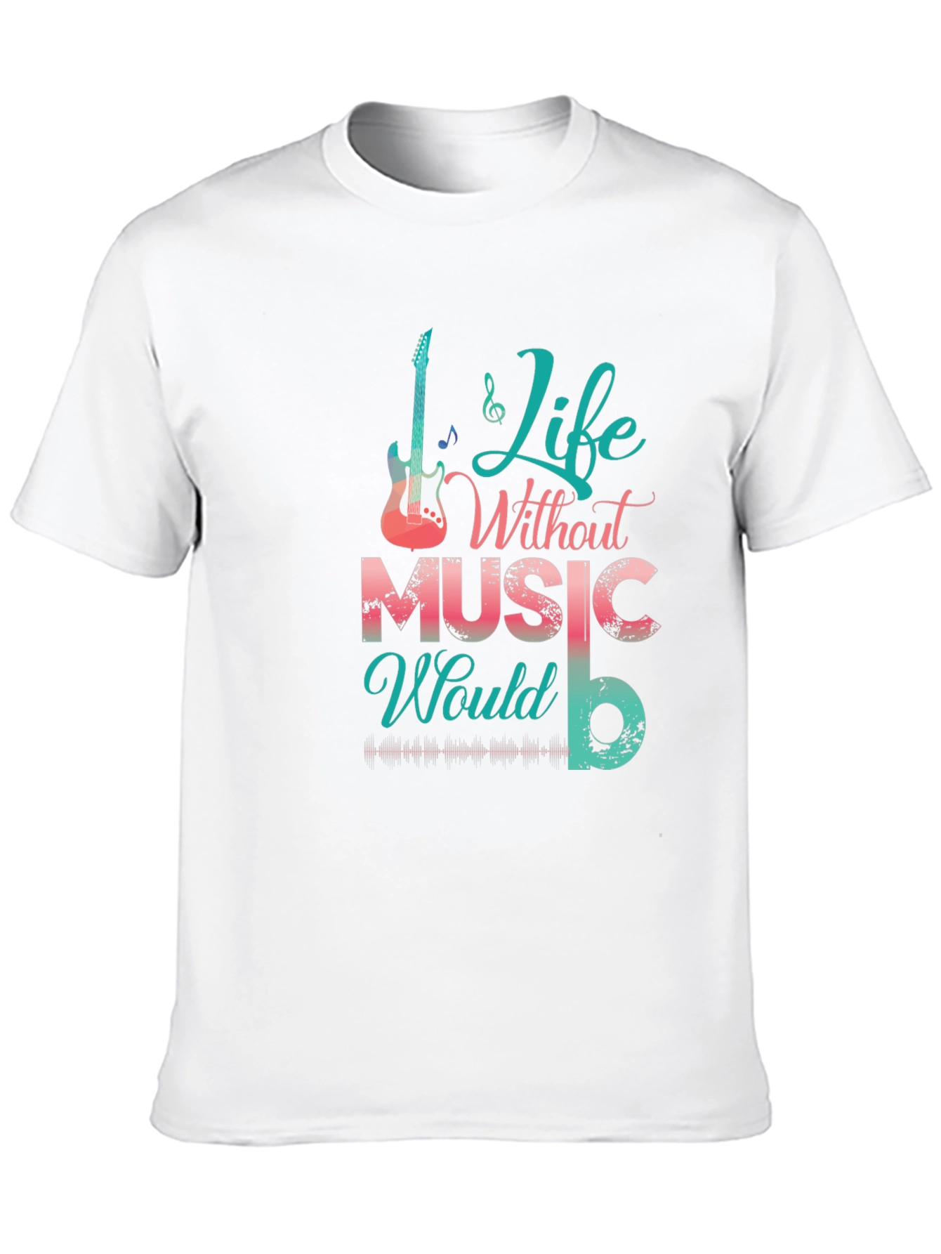 Life Without Music Black Graphic Tee