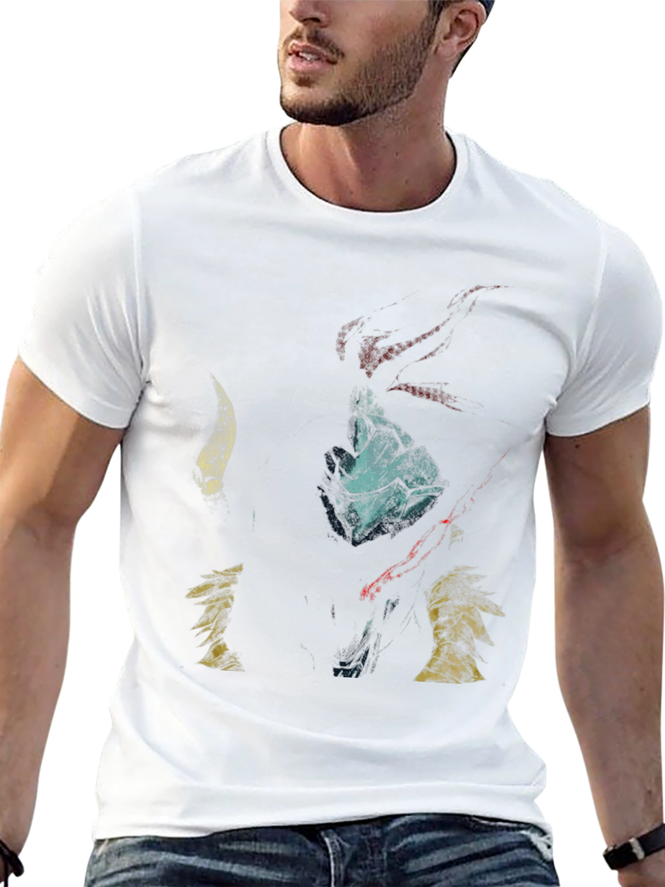 Mens Graphic Print Black T-Shirt