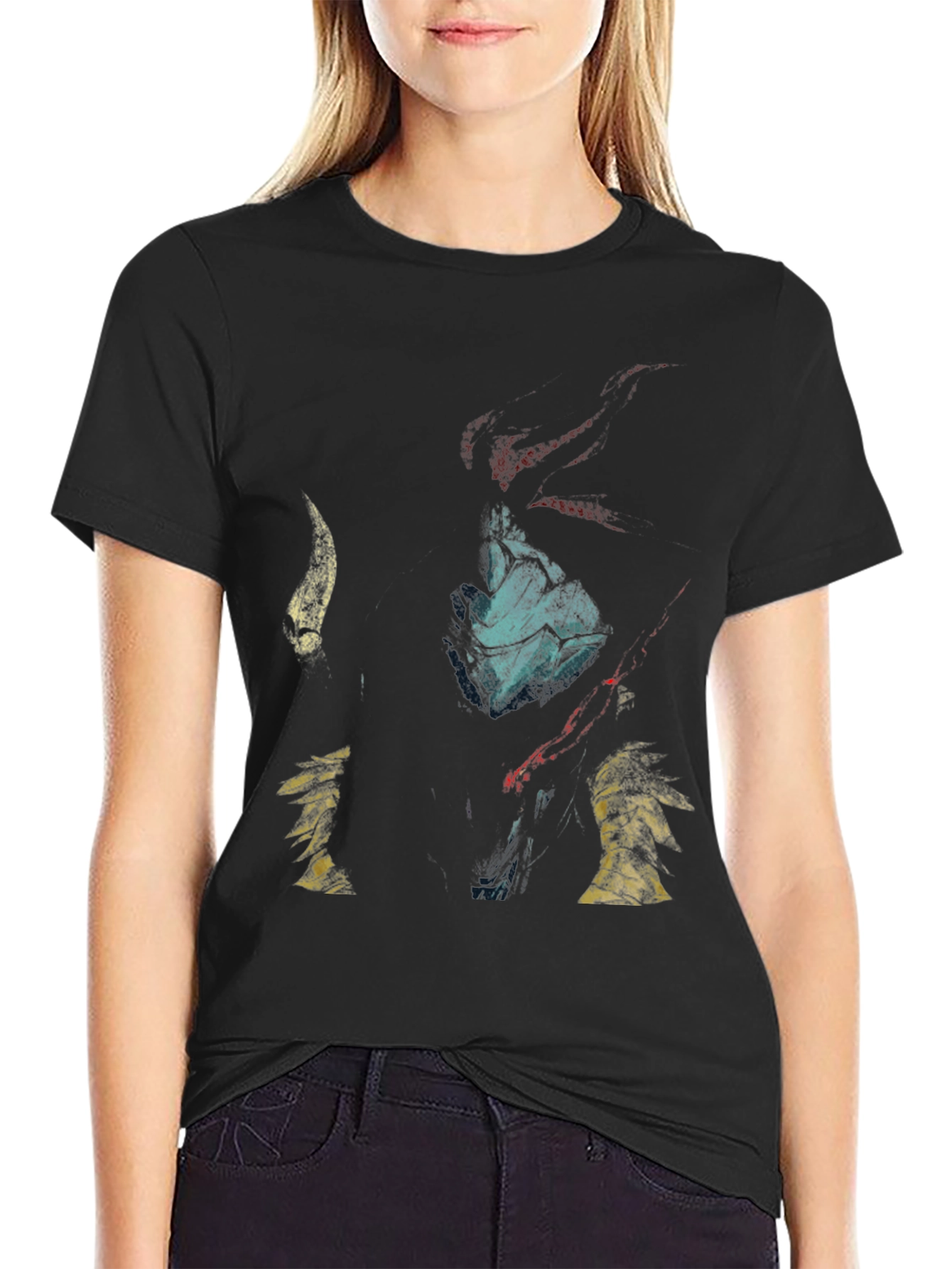 Mens Graphic Print Black T-Shirt