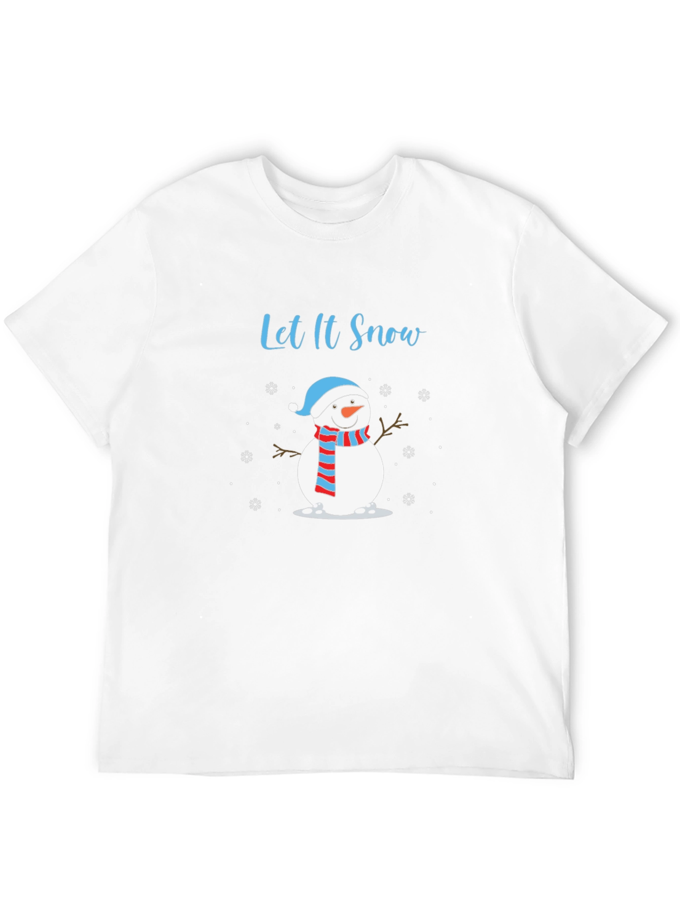 Let It Snow Snowman Graphic Tee - Holiday Style!
